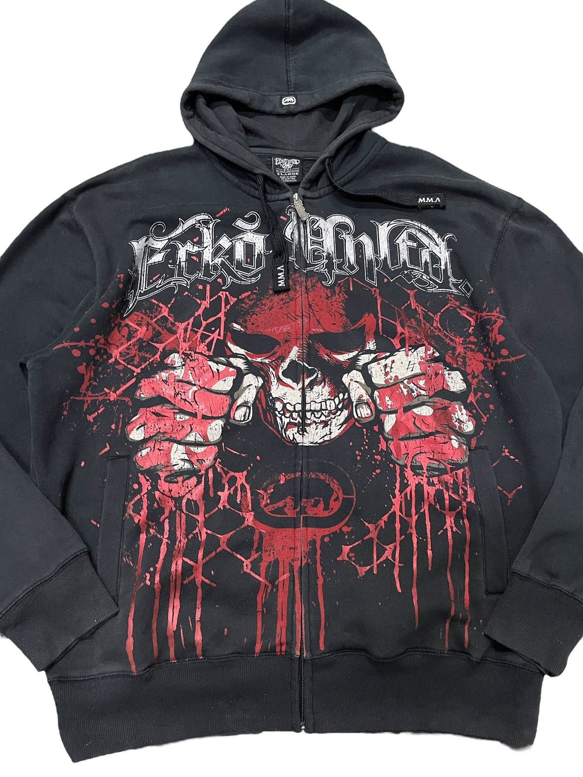 Affliction 2000s Ecko M.M.A Elite Affliction Skull Hoodie Size US XL / EU 56 / 4 - 6 Thumbnail