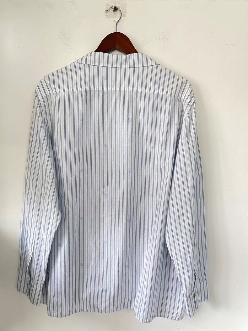Loewe LOEWE Blue and white striped long-sleeved shirt Size XS / US 0-2 / IT 36-38 - 4 Thumbnail