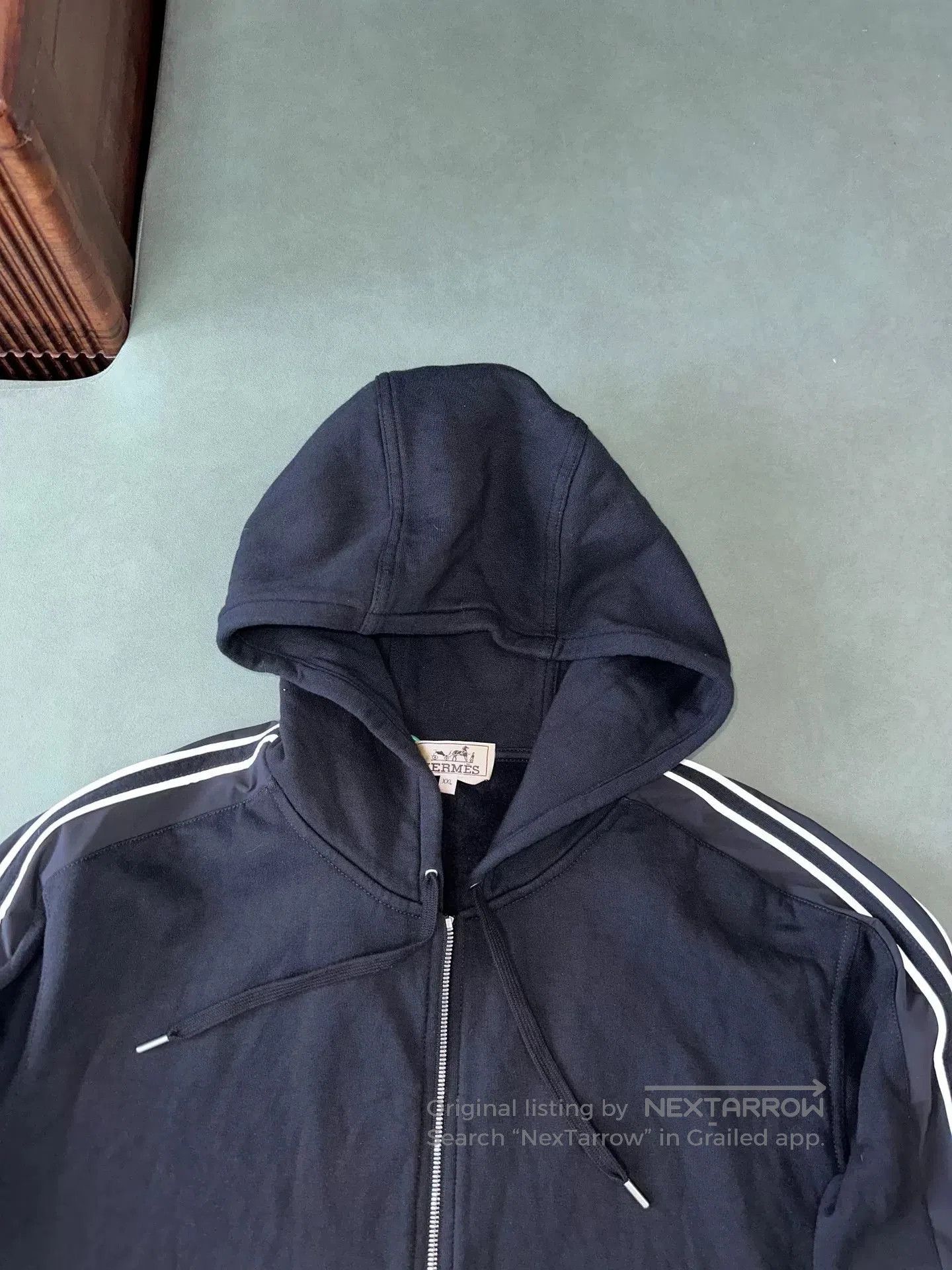 Hermes Hermes FW23 Striped Hoodie Sweatshirt. Size US XXL / EU 58 / 5 - 2 Thumbnail
