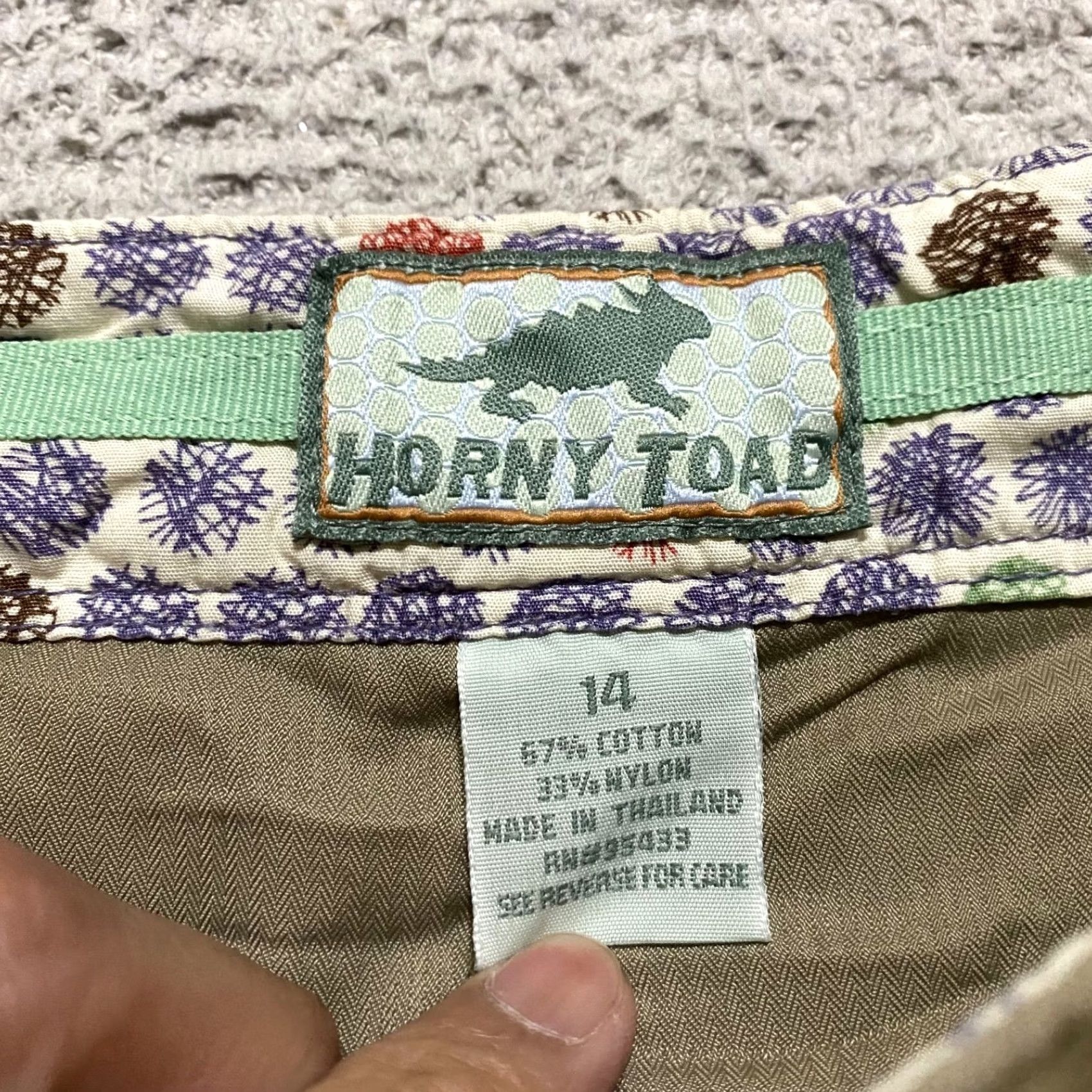 Vintage Horny Toad Skort Womens sz 14 Beige Mini Pencil Outdoor Hiking Cargo Pockets Size 36" / US 14 / IT 50 - 3 Thumbnail