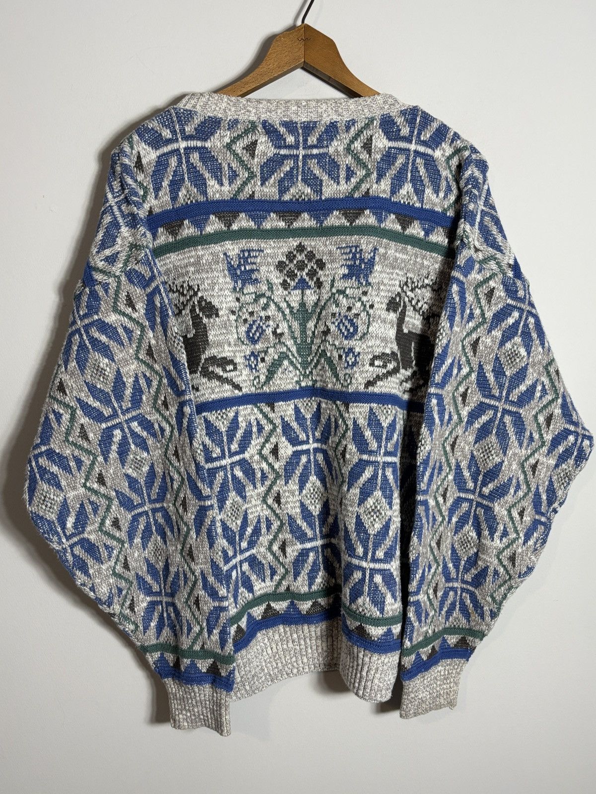 Vintage Vintage Crossings Knit Patterned Deer Sweater Medium Cotton Size US M / EU 48-50 / 2 - 4 Thumbnail