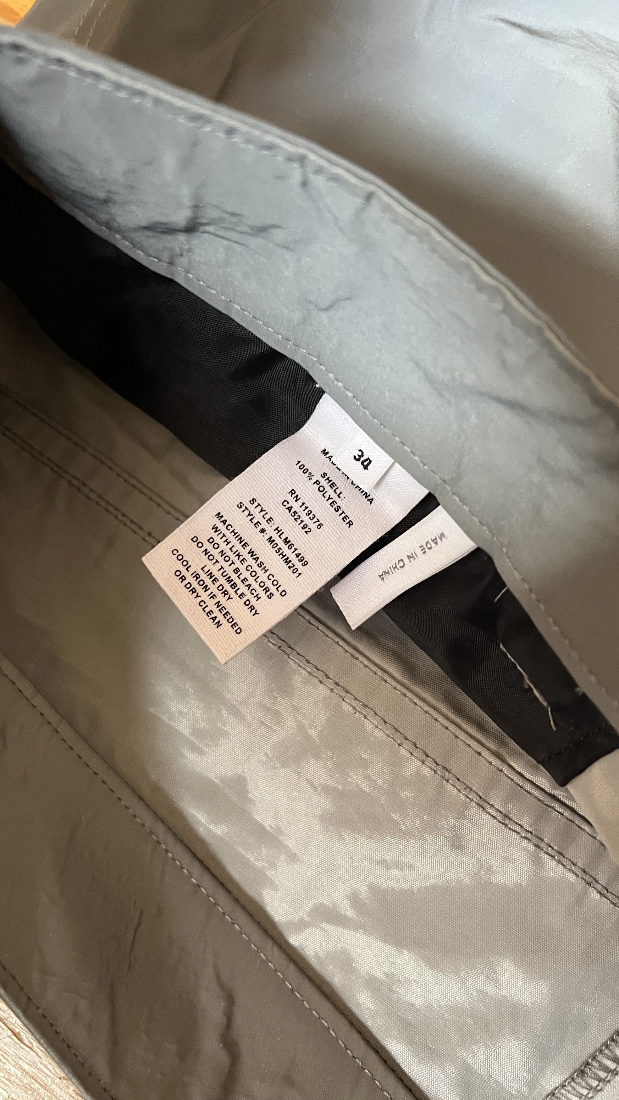 Helmut Lang Helmut Lang Grey Reflective Trousers Size US 34 / EU 50 - 4 Thumbnail