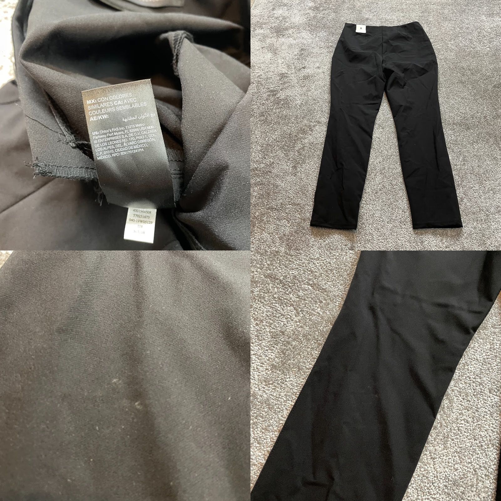 White House Black Market White House Black Market The Skinny Ankle Pants Womens 8 Black Casual Flex 30x28 Size 30" / US 8 / IT 44 - 9 Thumbnail
