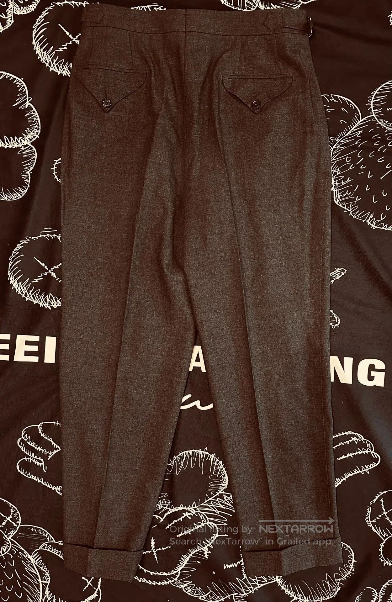 Japanese Brand Award-Winning Wool Dress Trousers. Size US 30 / EU 46 - 5 Thumbnail