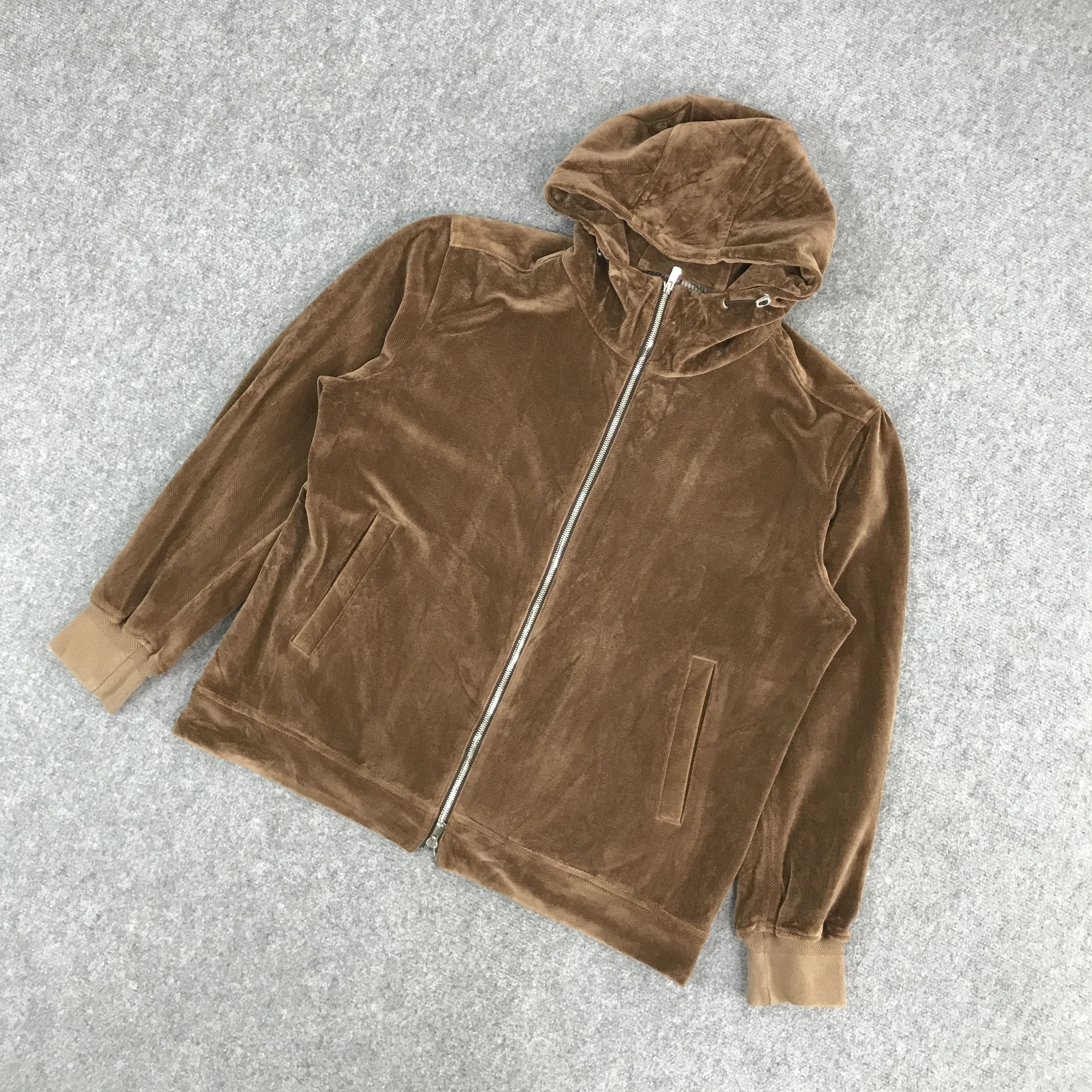BIGI × Japanese Brand MENS BIGI VELVET HOODIES ZIPPER JACKET Size US XL / EU 56 / 4 - 5 Thumbnail