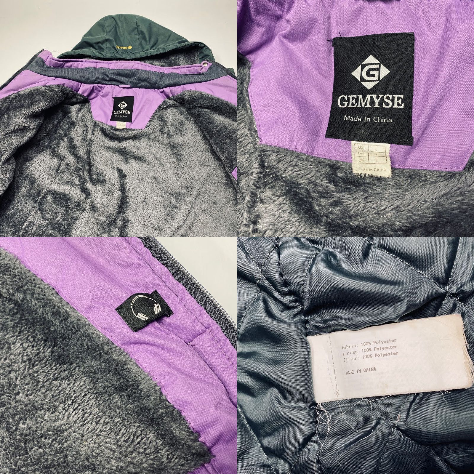Vintage GEMYSE Ski Jacket Windproof Waterproof Snow Coat Hooded Large Polyester Winter - Women's Jacket Size L / US 10 / IT 46 - 9 Thumbnail