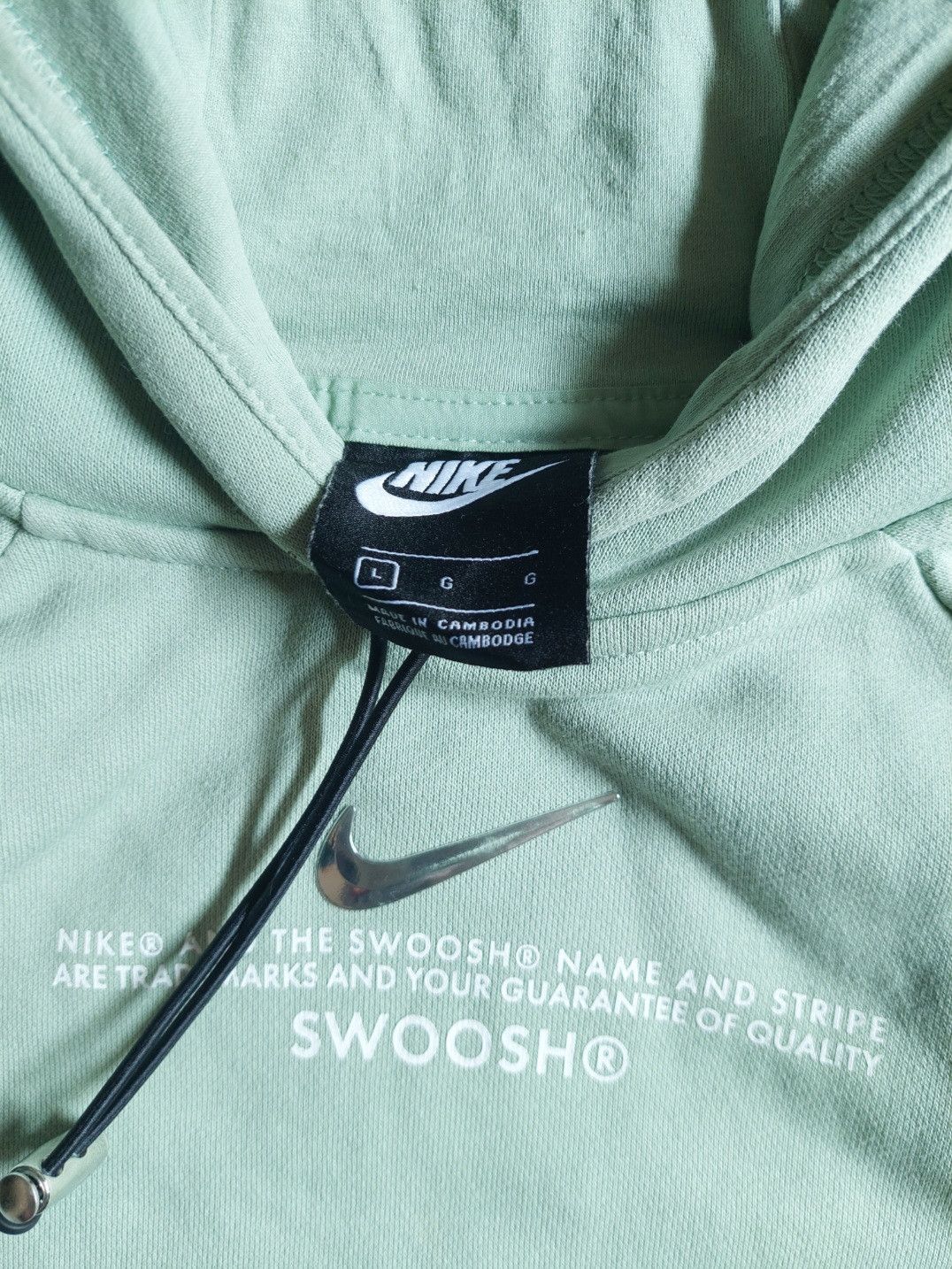 Nike × Vintage Hoodie Nike center swoosh french terry Size L / US 10 / IT 46 - 4 Thumbnail