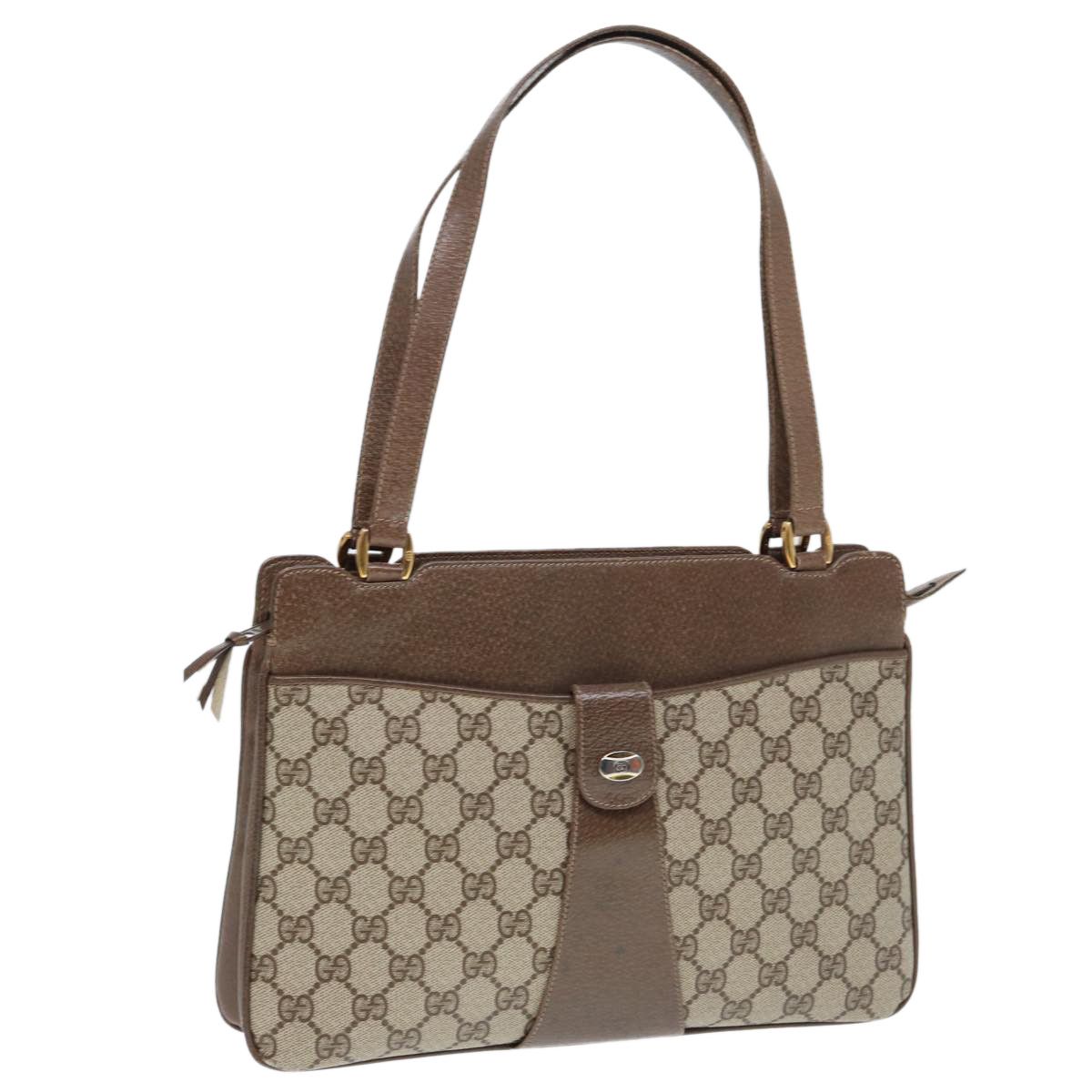 Gucci Gg Canvas Beige Canvas Handbag (Pre-Owned) Size ONE SIZE - 1 Thumbnail