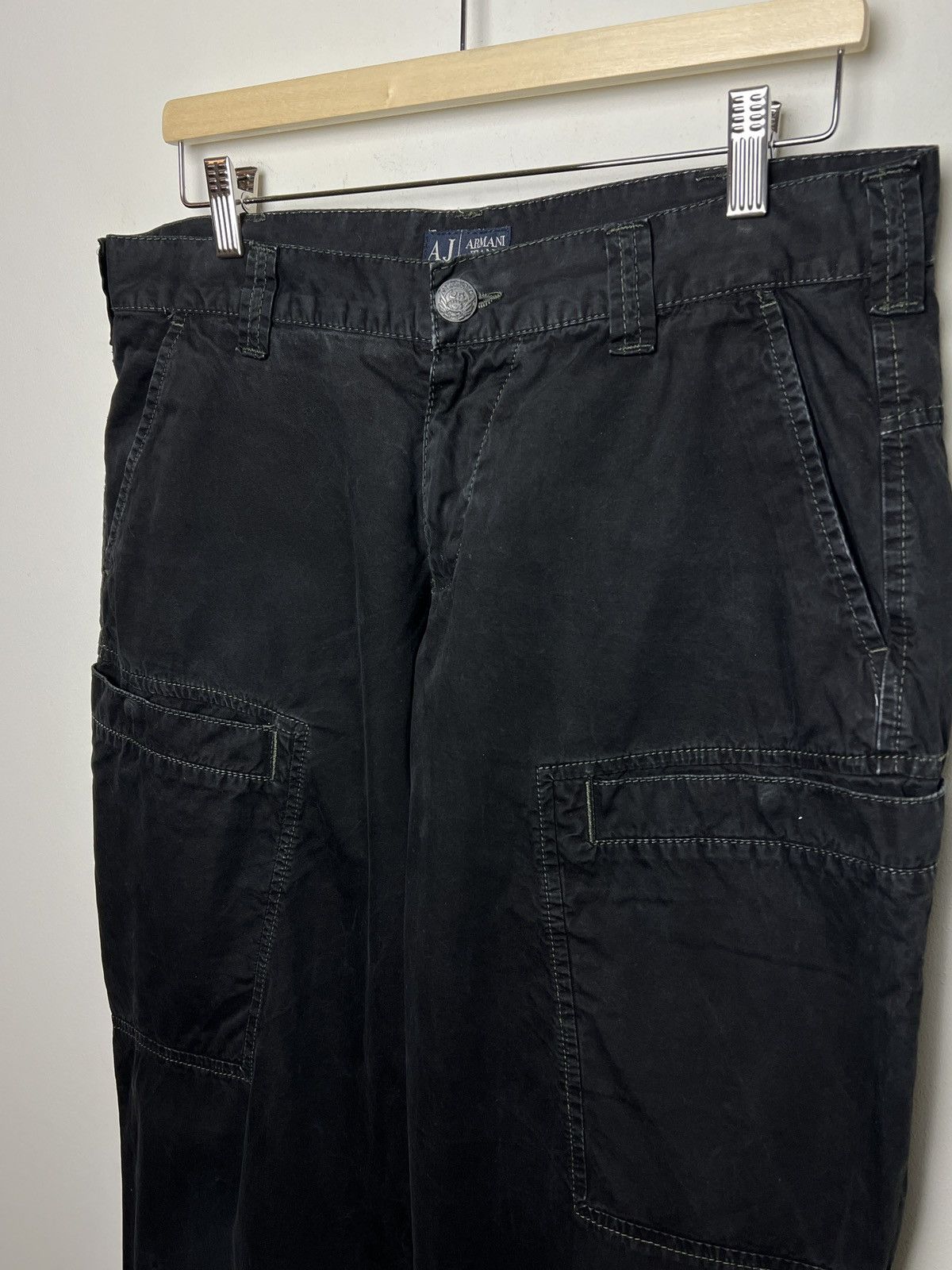 Giorgio Armani armani y2k multipocket washed cargo pants Size US 33 - 3 Thumbnail