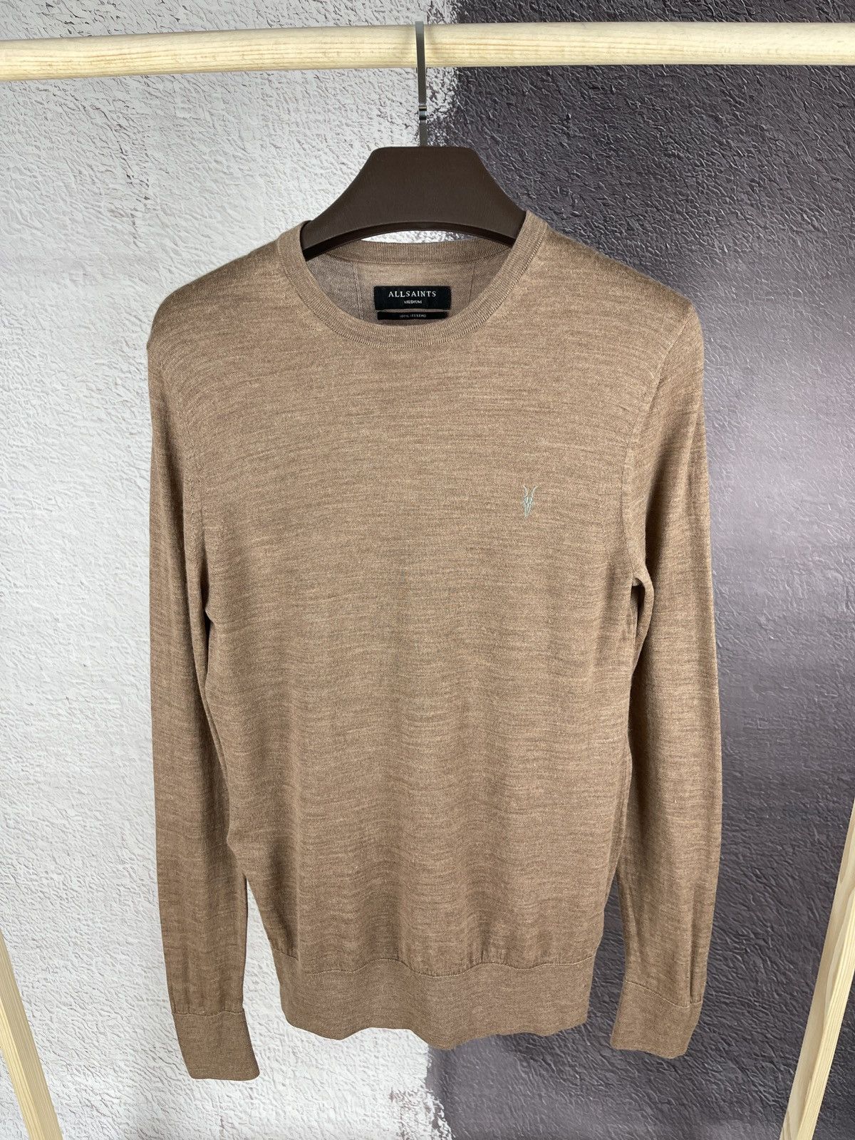 Allsaints Allsaints mode merino crew neck brown wool sweater Size US M / EU 48-50 / 2 - 2 Thumbnail