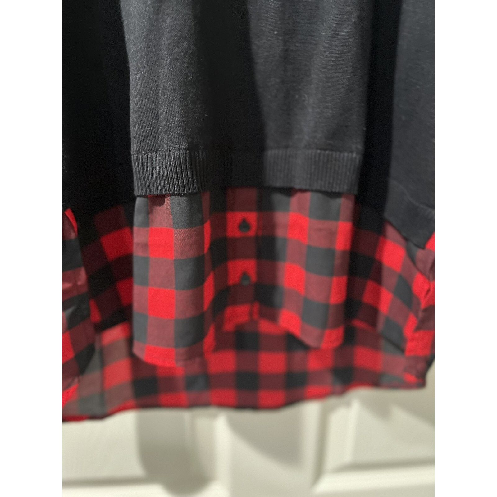 Adrianna Papell Adrianna Papell Sweater Black Red Size M A001798 Size M / US 6-8 / IT 42-44 - 9 Thumbnail