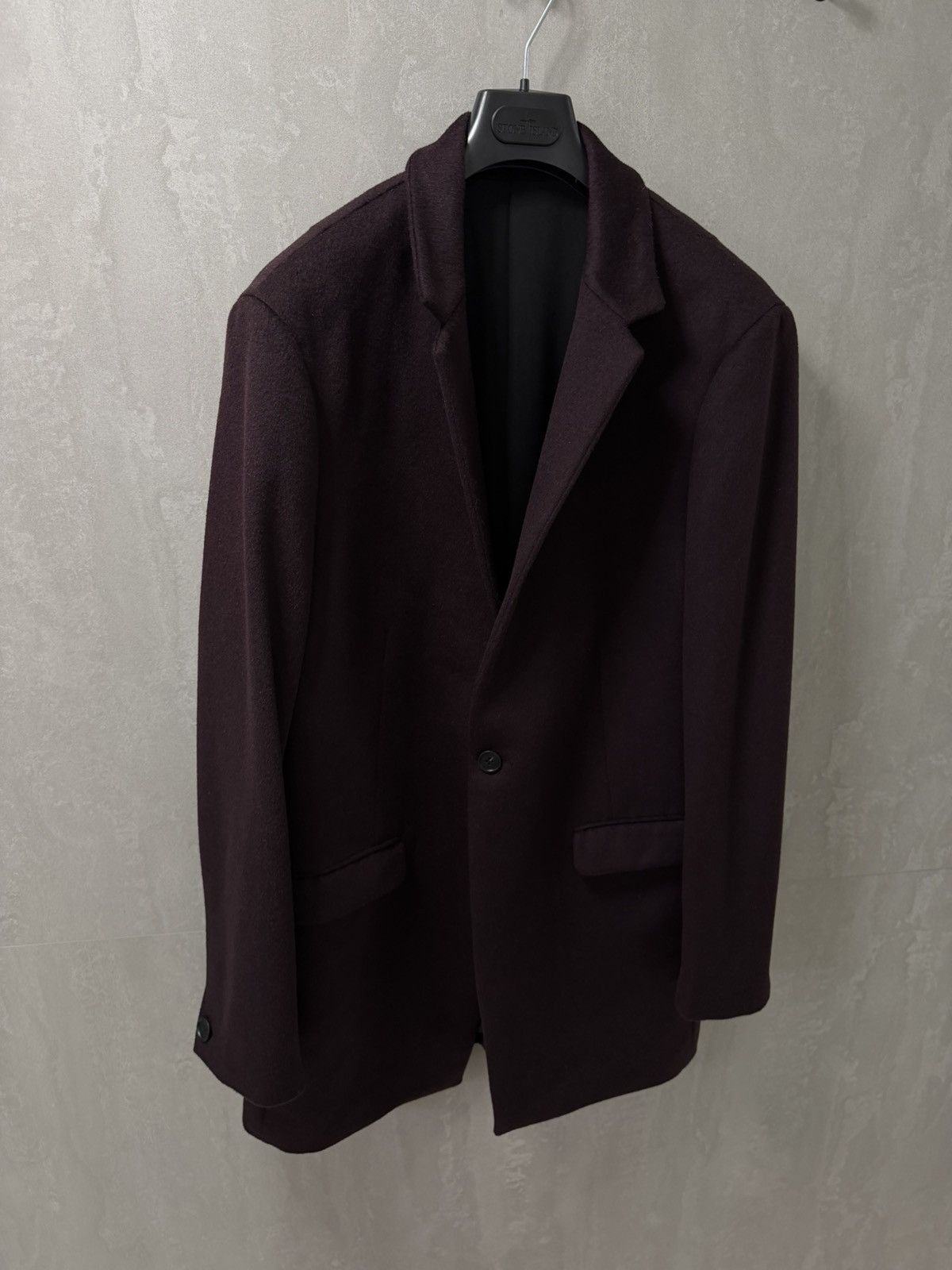 Allsaints AllSaints wool manor coat jacket dark garnet size S-M Size US S / EU 44-46 / 1 - 2 Thumbnail