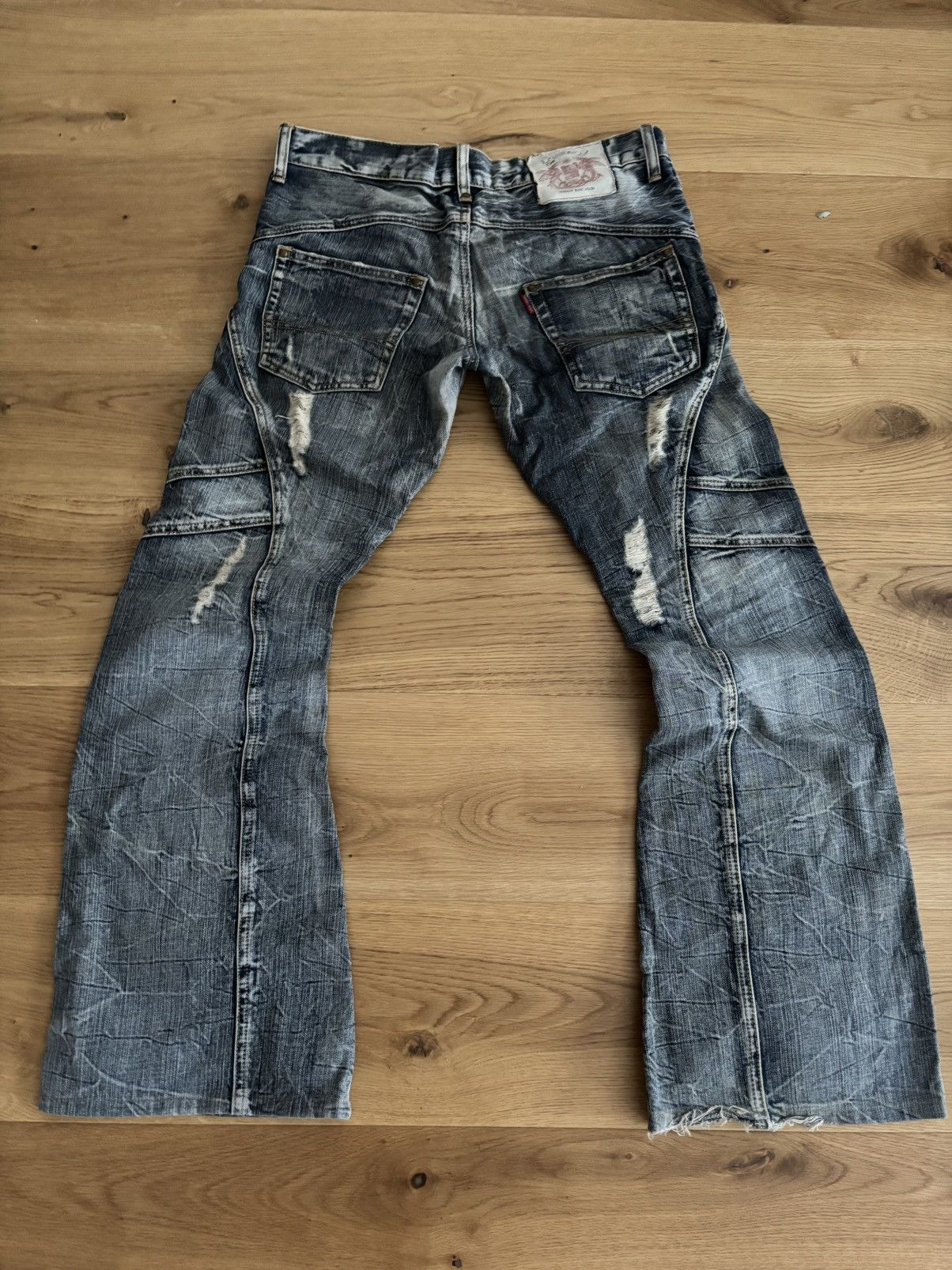 Tornado Mart Tornado Mart Wide Flare Denim Size US 32 / EU 48 - 3 Thumbnail