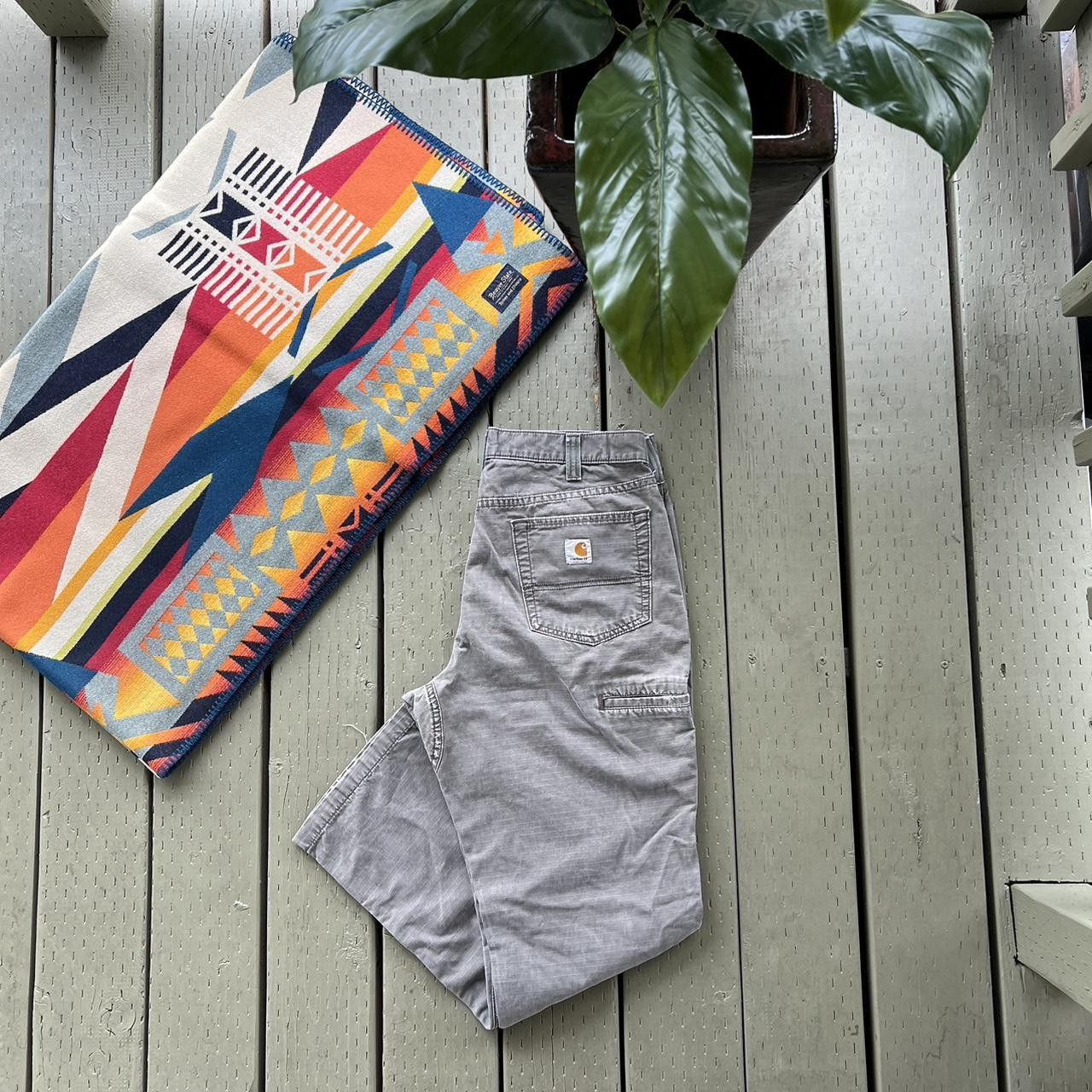 Carhartt Carhartt Pants Gray Relaxed Fit Workwear Double Knee Durable Size US 32 / EU 48 - 3 Thumbnail