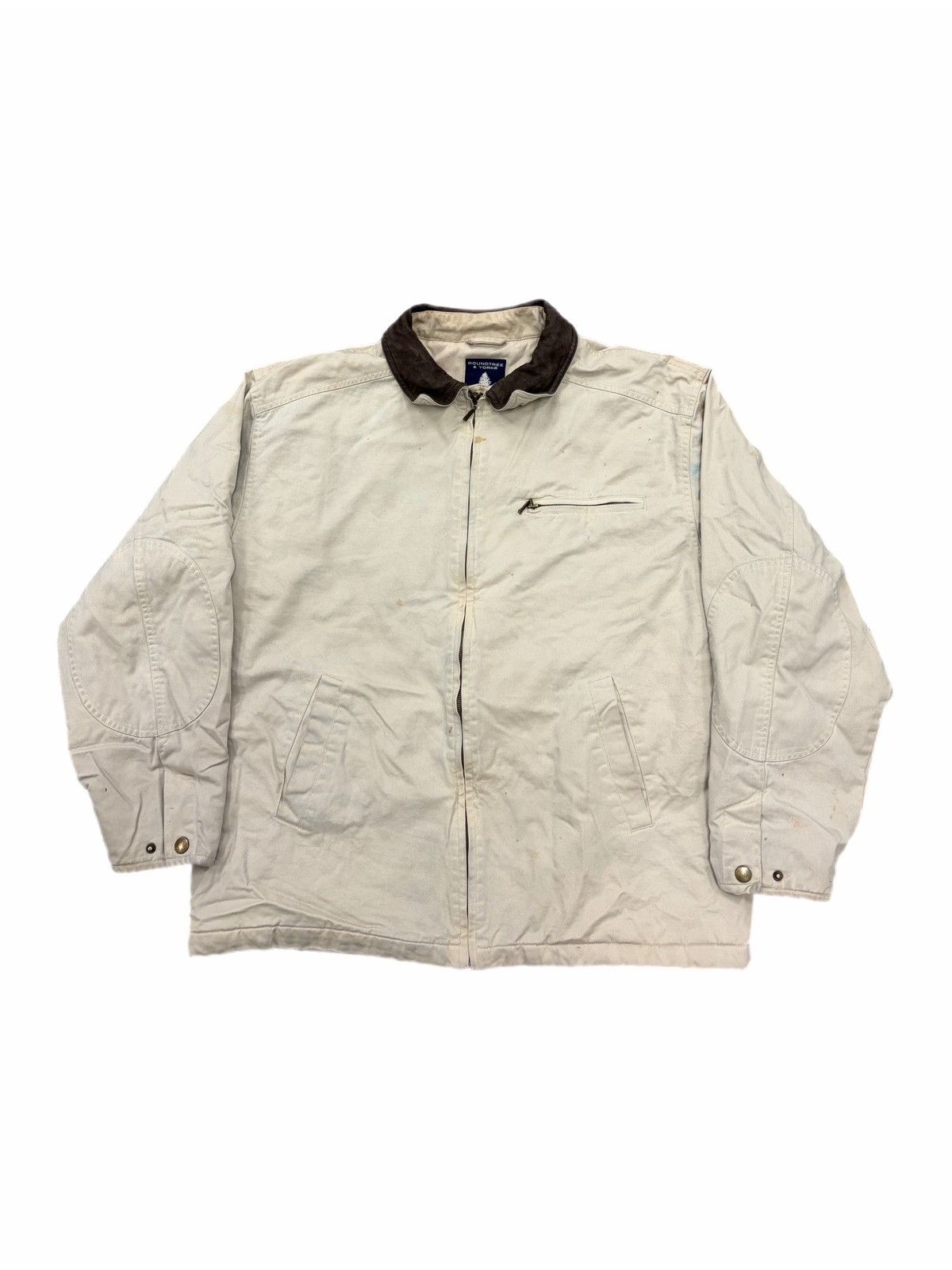 Roundtree & Yorke Vtg Roundtree & Yorke Jacket Canvas Plaid Lined Coat Size US L / EU 52-54 / 3 - 1 Thumbnail