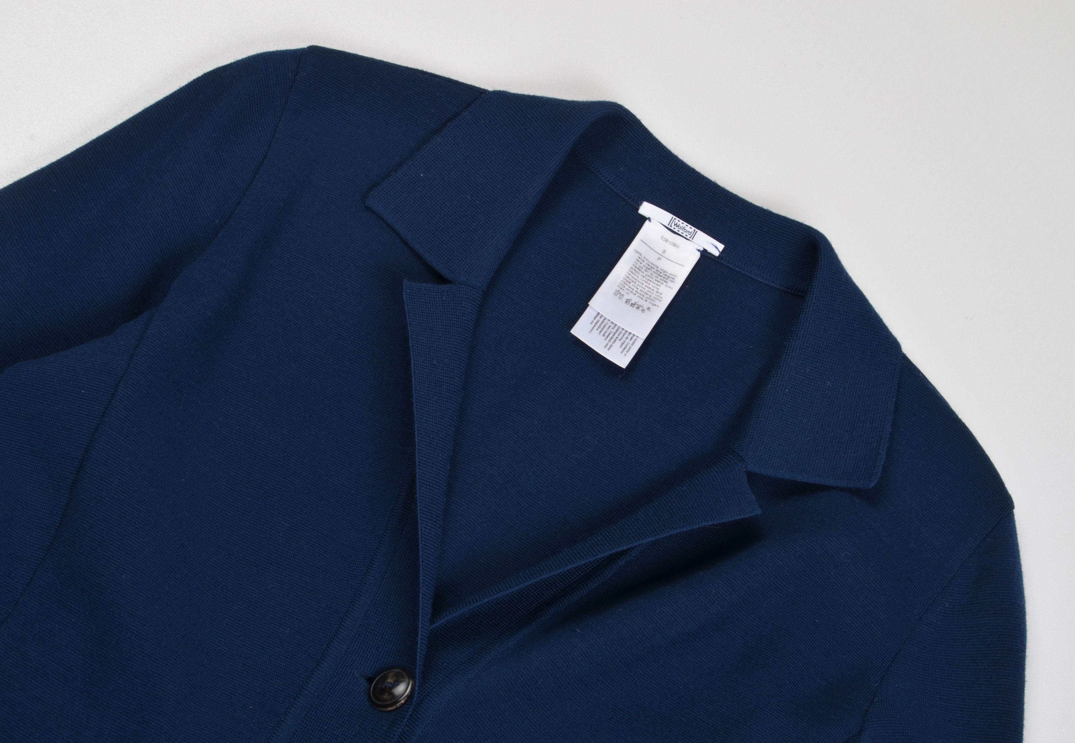 Wolford Wolford Blue Virgin Wool 3 Button Tailored Blazer Size S / US 4 / IT 40 - 5 Thumbnail