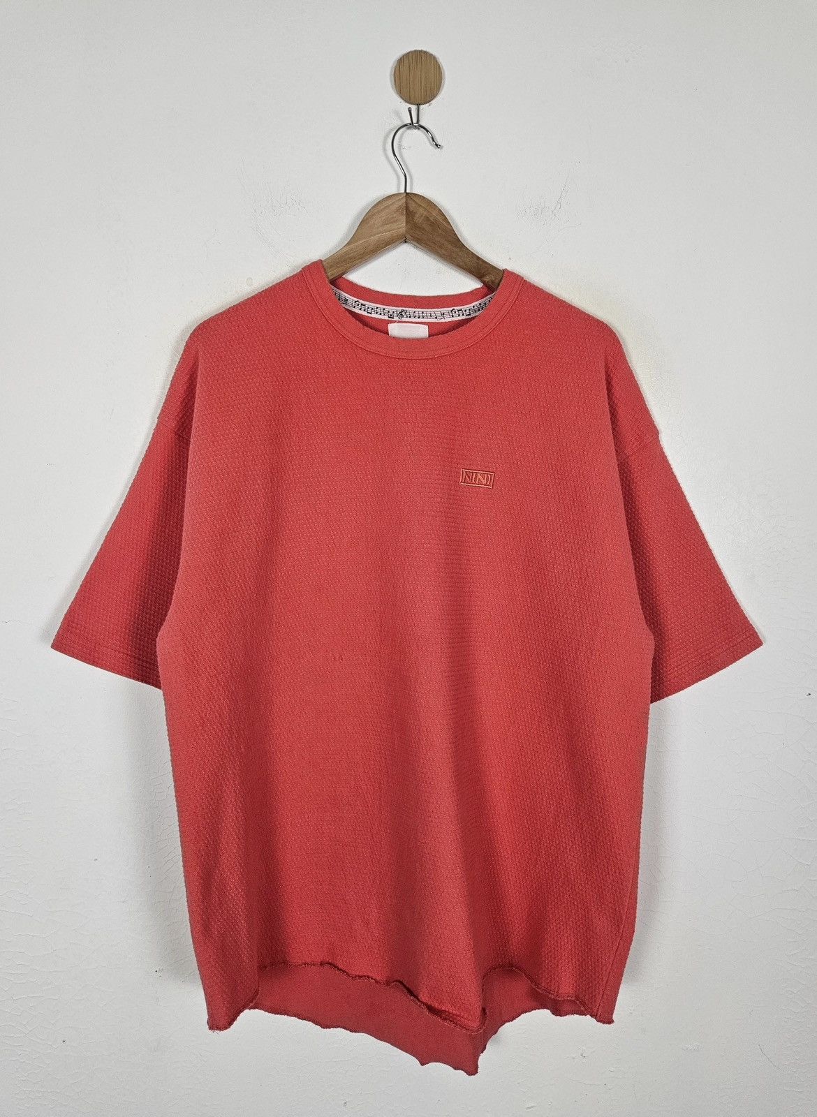 Japanese Brand Number Nine Waffle tee shirt Size US L / EU 52-54 / 3 - 1 Thumbnail