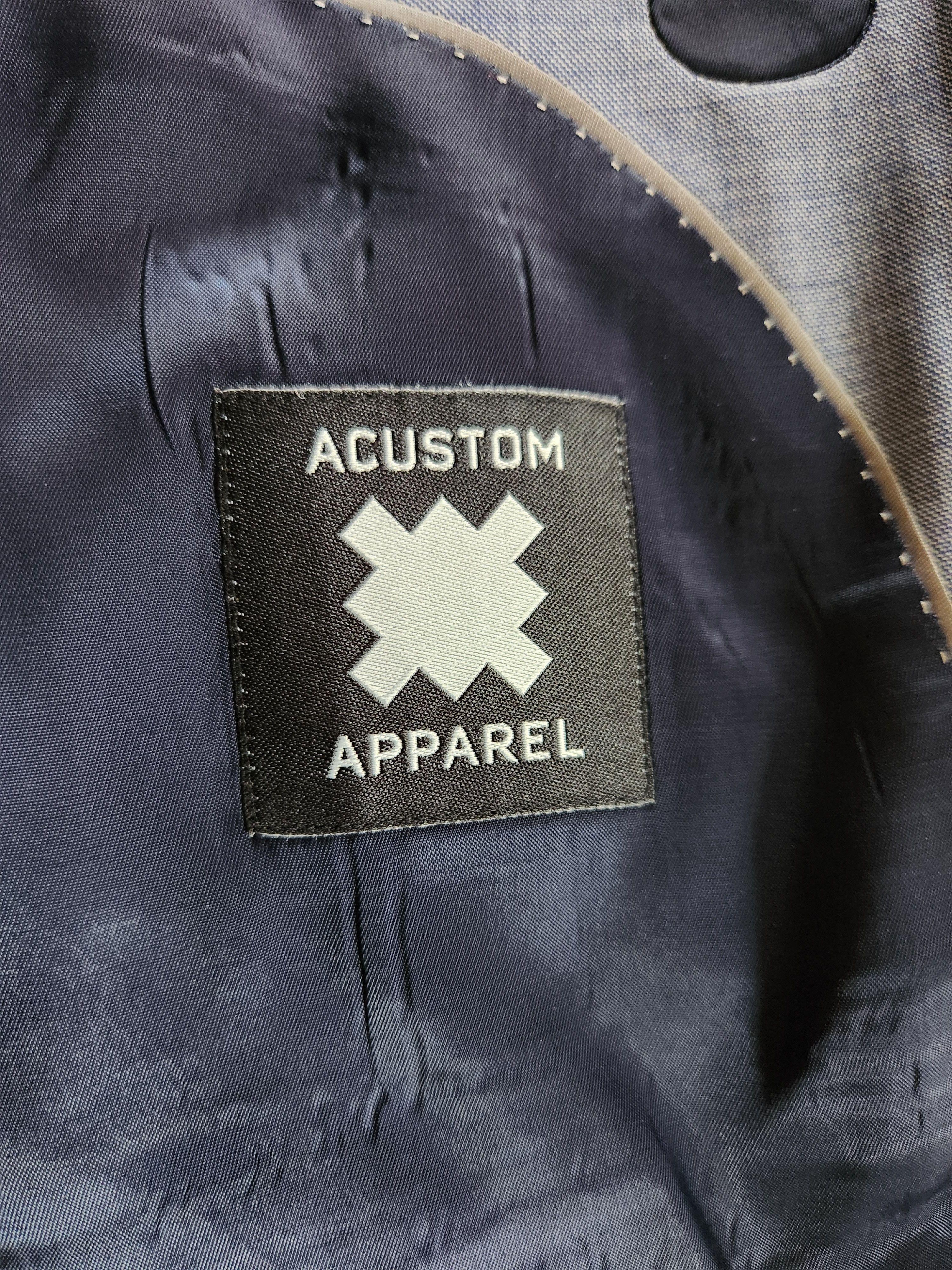 Other Hand Tailored Acustom Apparel Light Blue Suit Size 46L - 4 Thumbnail