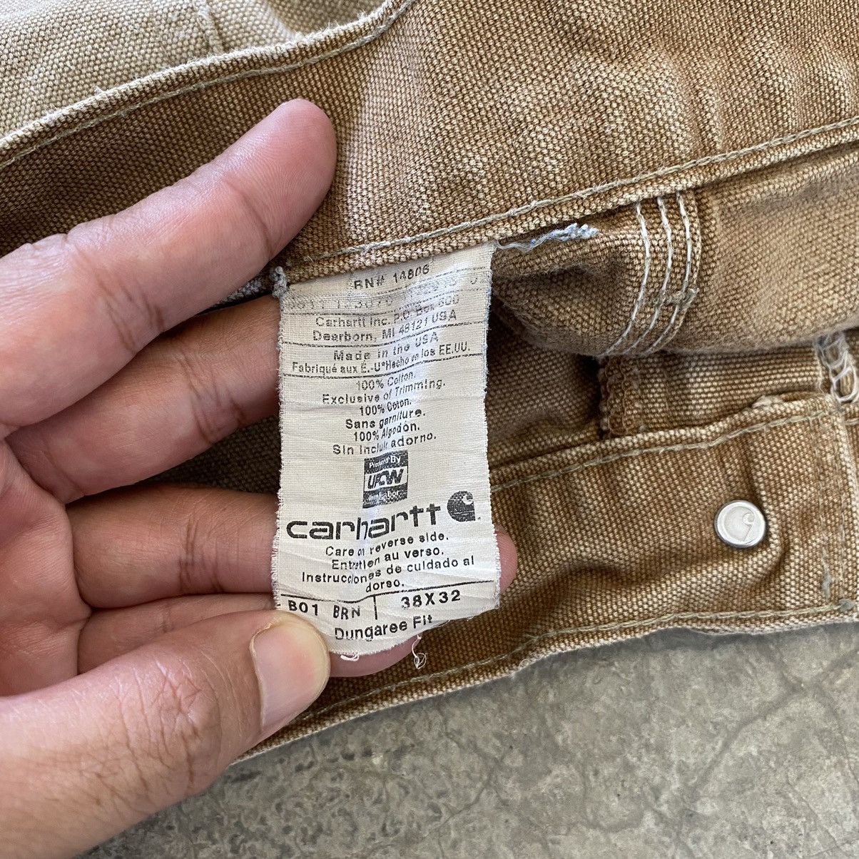 Carhartt VTG Carhartt Double Knee Faded Dirty Carpenter Pants Size US 38 / EU 54 - 23 Thumbnail
