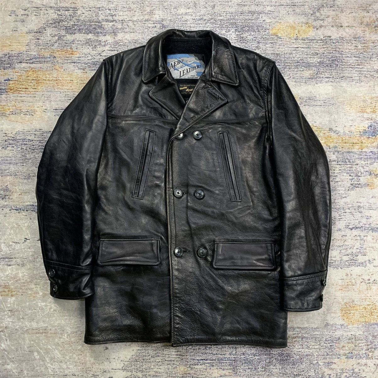 Aero leather steerhide barnstormer leather motorcycle jacket