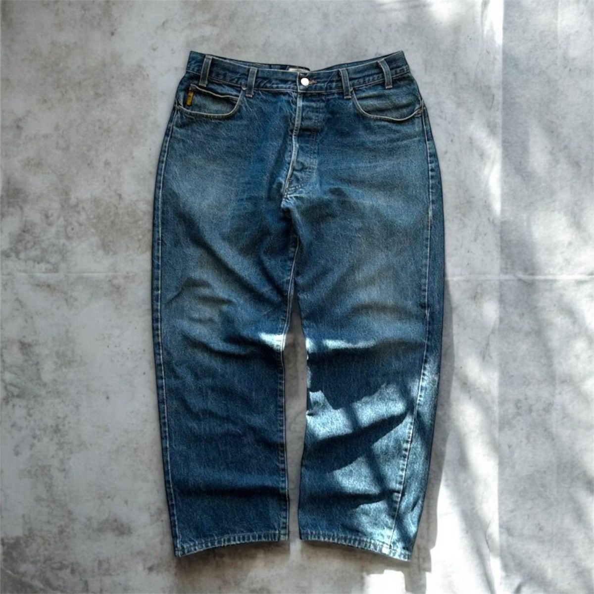 Armani Vintage 90's Armani Jeans Metal Logo Denim Comfort fit Size US 38 / EU 54 - 1 Thumbnail