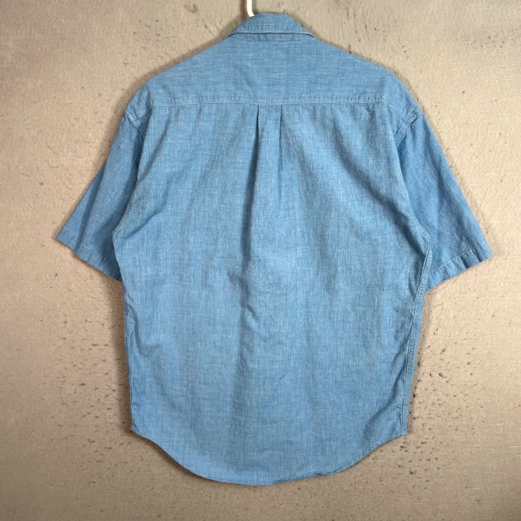 Vintage VINTAGE Basic Elements Shirt Mens Small Blue Short Sleeve Button-Up Cotton Size US S / EU 44-46 / 1 - 2 Thumbnail