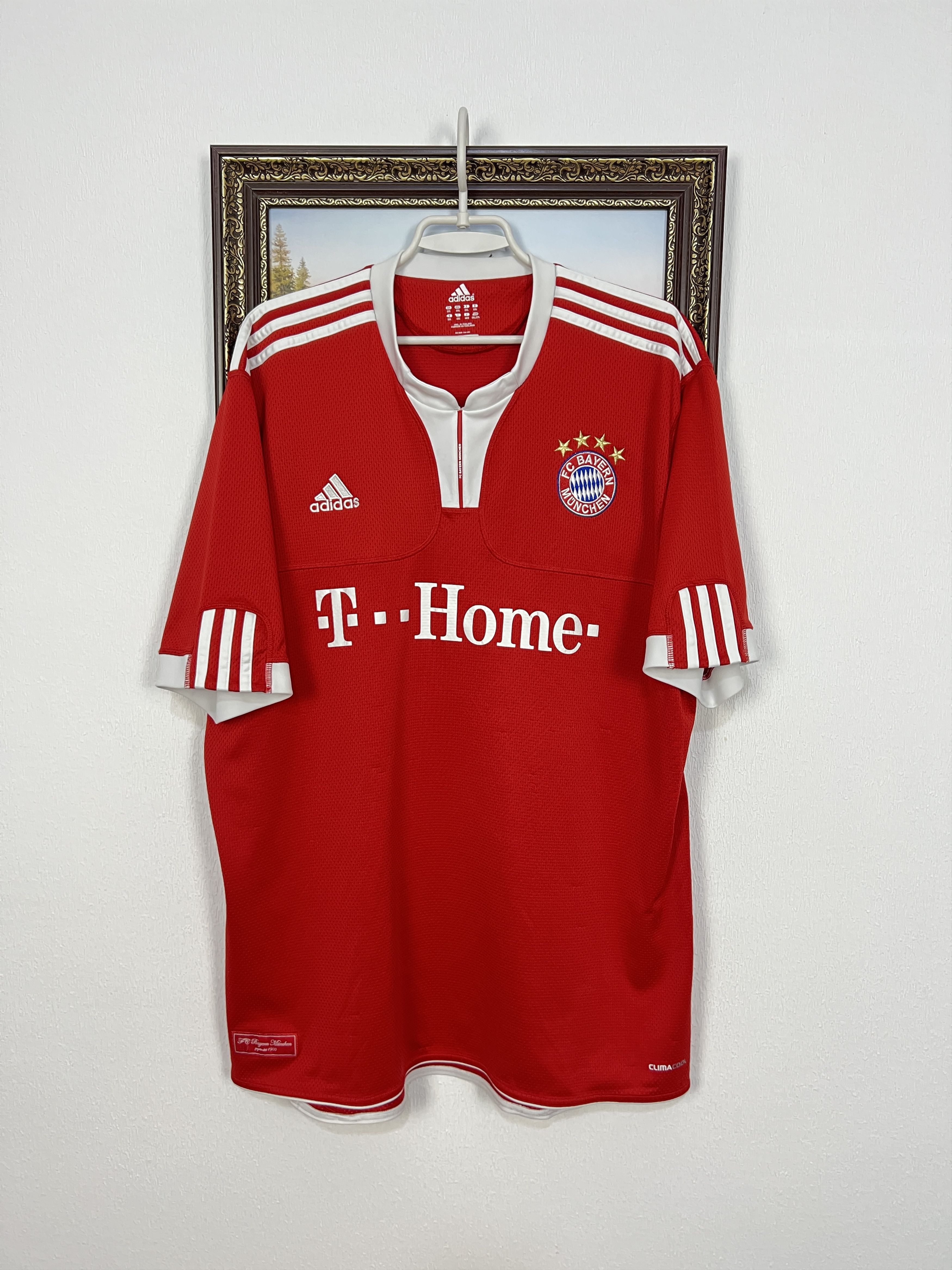 Adidas Bayern Munich Home football shirt 2009 Soccer Adidas Jersey Size US XXL / EU 58 / 5 - 1 Thumbnail