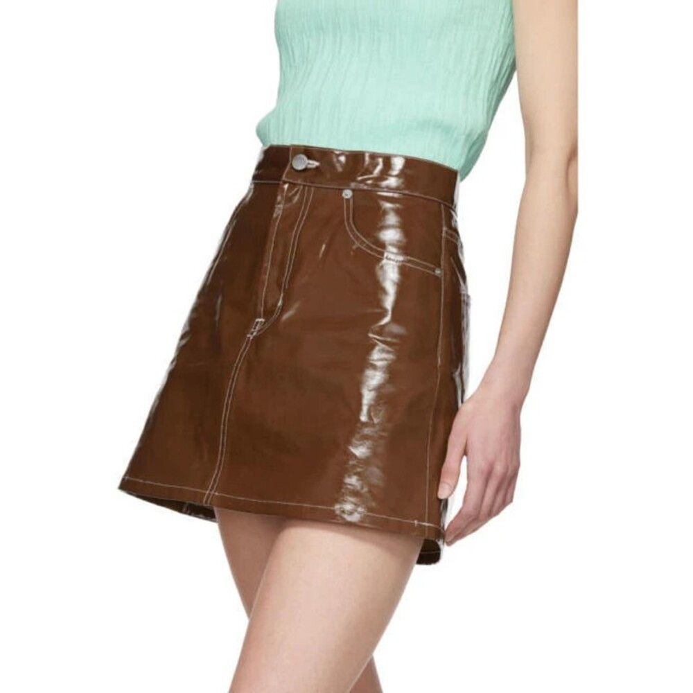 Simon Miller Minami Miniskirt Size 25 XS Brown Skirt $220