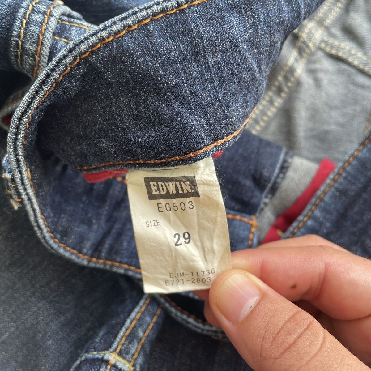 Edwin W30 Vintage Edwin 503 Regular Distressed Jeans Pants Denim Size US 30 / EU 46 - 7 Thumbnail