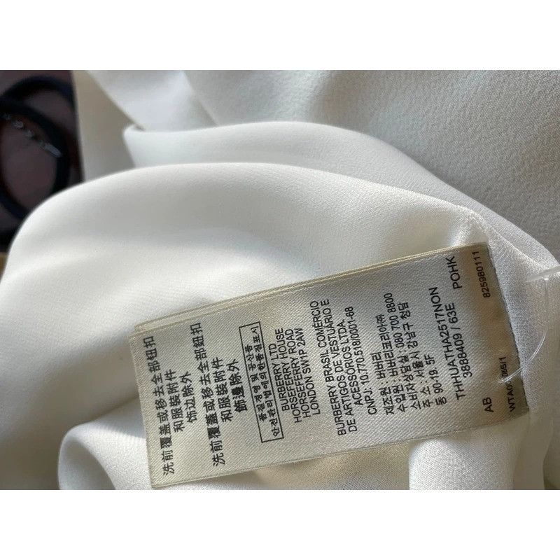 Burberry Burberry Brit Gray White Knee Length Mini Dress US Size 4 Size XS / US 0-2 / IT 36-38 - 8 Thumbnail