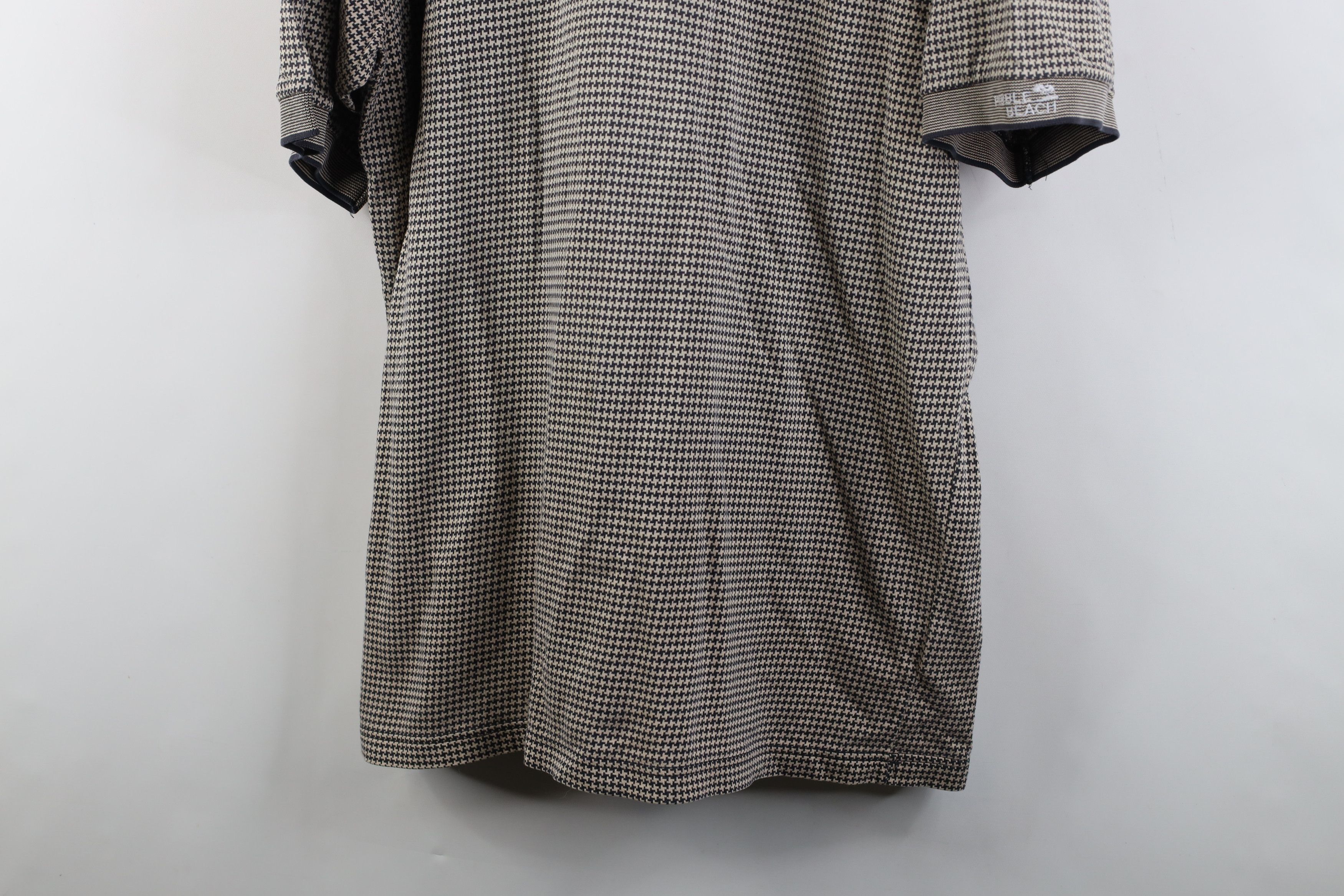 Vintage Vintage 90s Pebble Beach Spell Houndstooth Knit Golf Polo Size US L / EU 52-54 / 3 - 3 Thumbnail