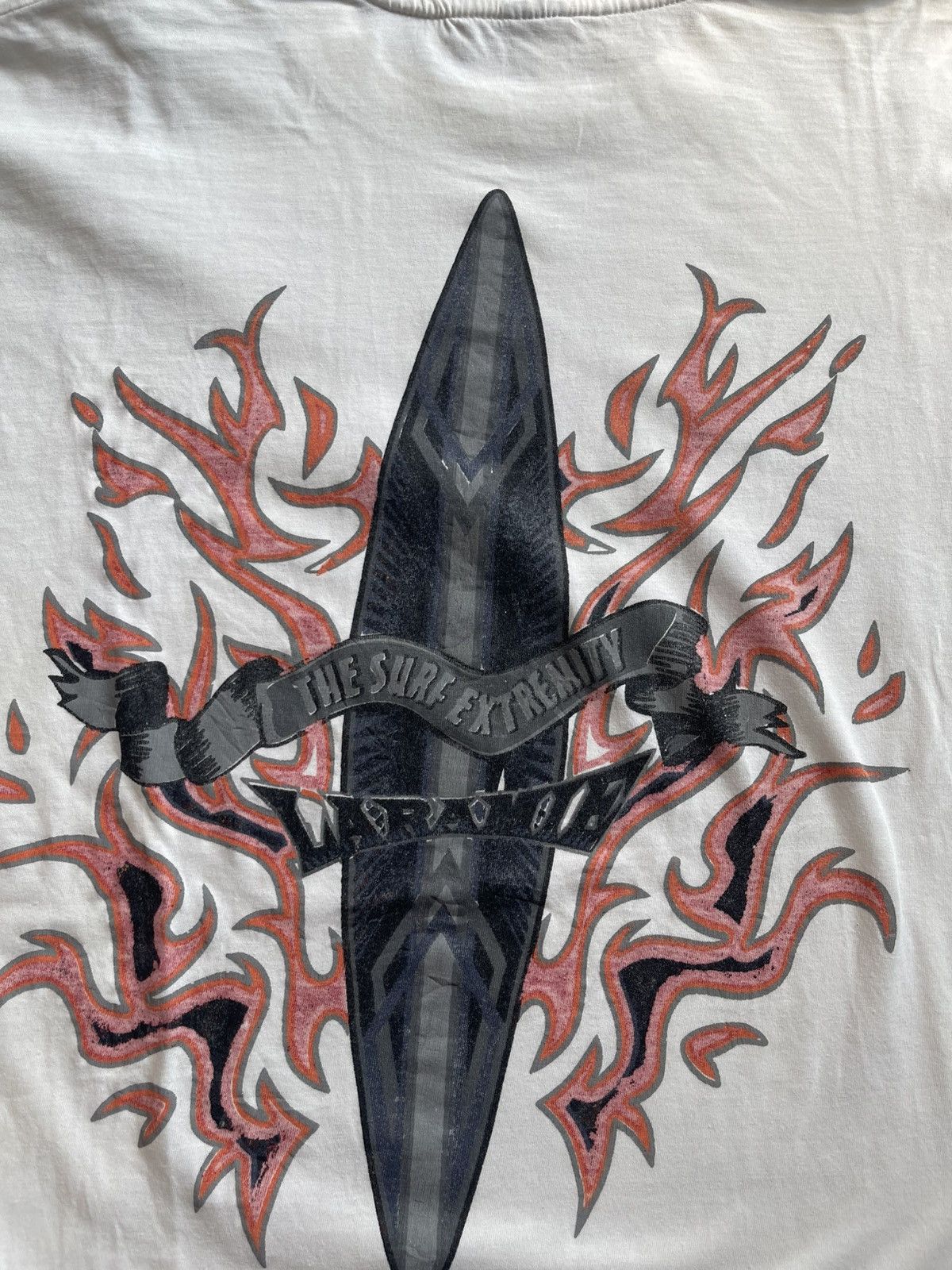 Vintage Vintage Laramie "The Surf Extremity" Graphic T-Shirt 90s/00s Size US XL / EU 56 / 4 - 2 Thumbnail