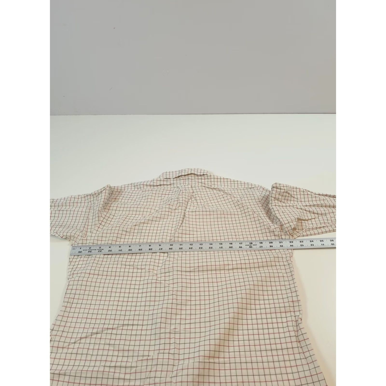 Ralph Lauren Ralph Lauren Shirt Mens M White Windowpane Plaid Button-Down Custom Fit Check Embroidered Polo Pony Chest Ivory Cotton Long Sleeve Size US M / EU 48-50 / 2 - 7 Thumbnail