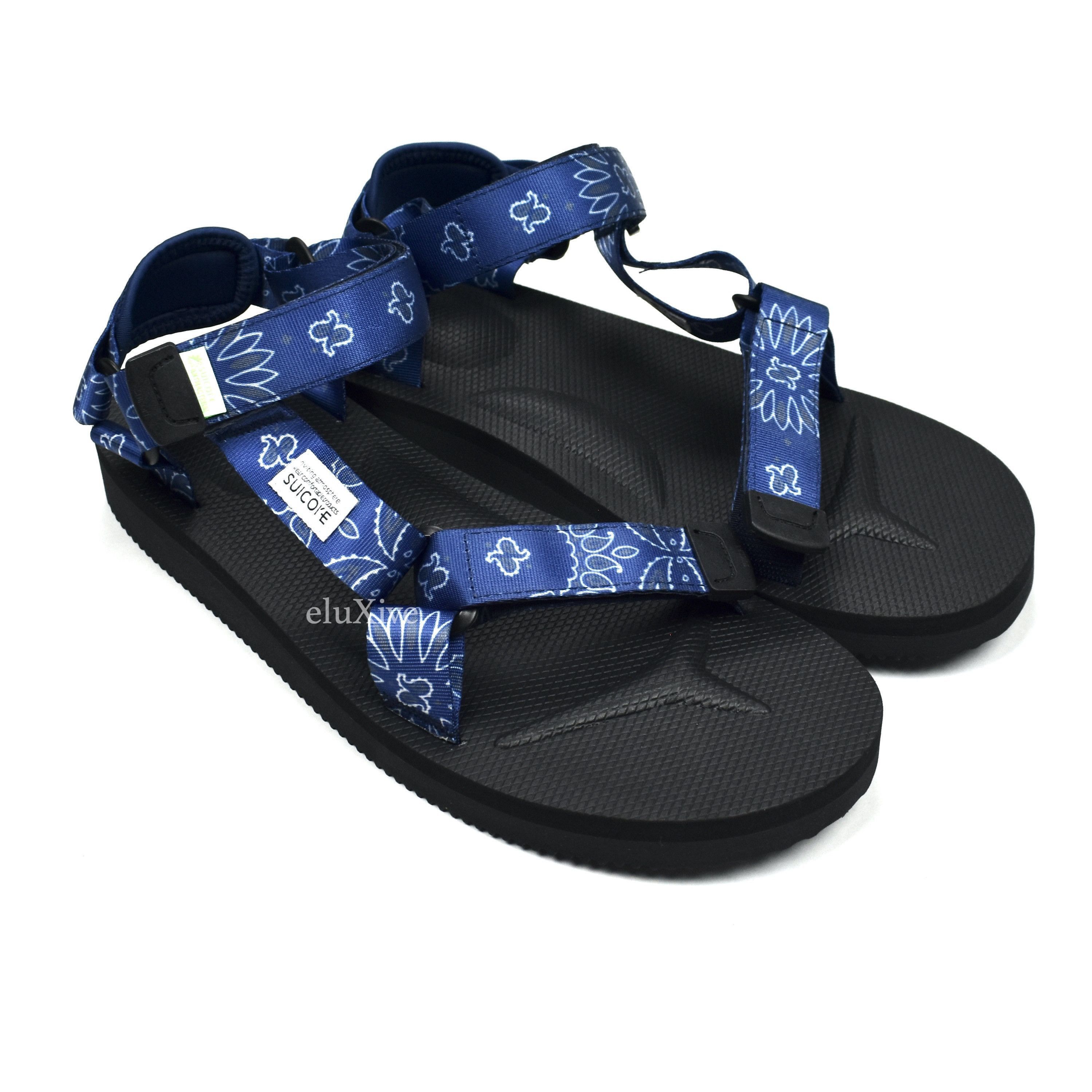 Suicoke Suicoke Depa Cab Strap Sandals Blue Bandana Paisley NWT Size US 10 / EU 43 - 1 Preview