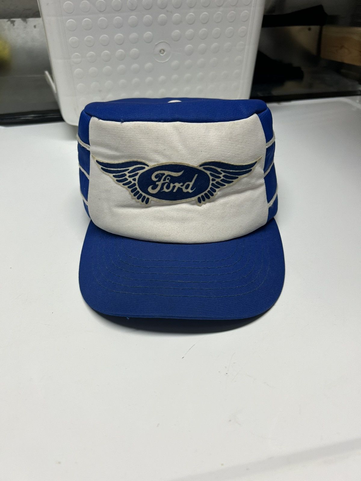 Ford Vintage Ford Pillbox Hat (rare ) SnapBack Size ONE SIZE - 1 Thumbnail
