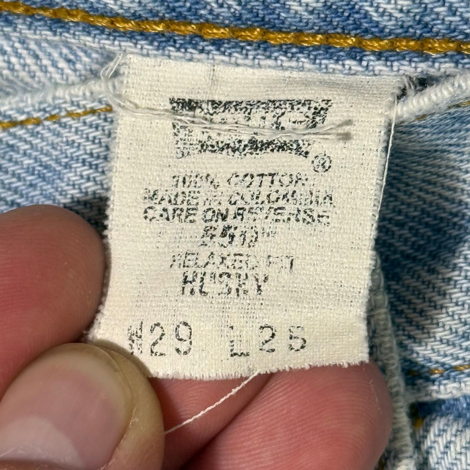 Levi's Vintage Levi’s 550 Jeans Light Wash Distressed USA 29x25 Y2K Size 29" - 7 Thumbnail