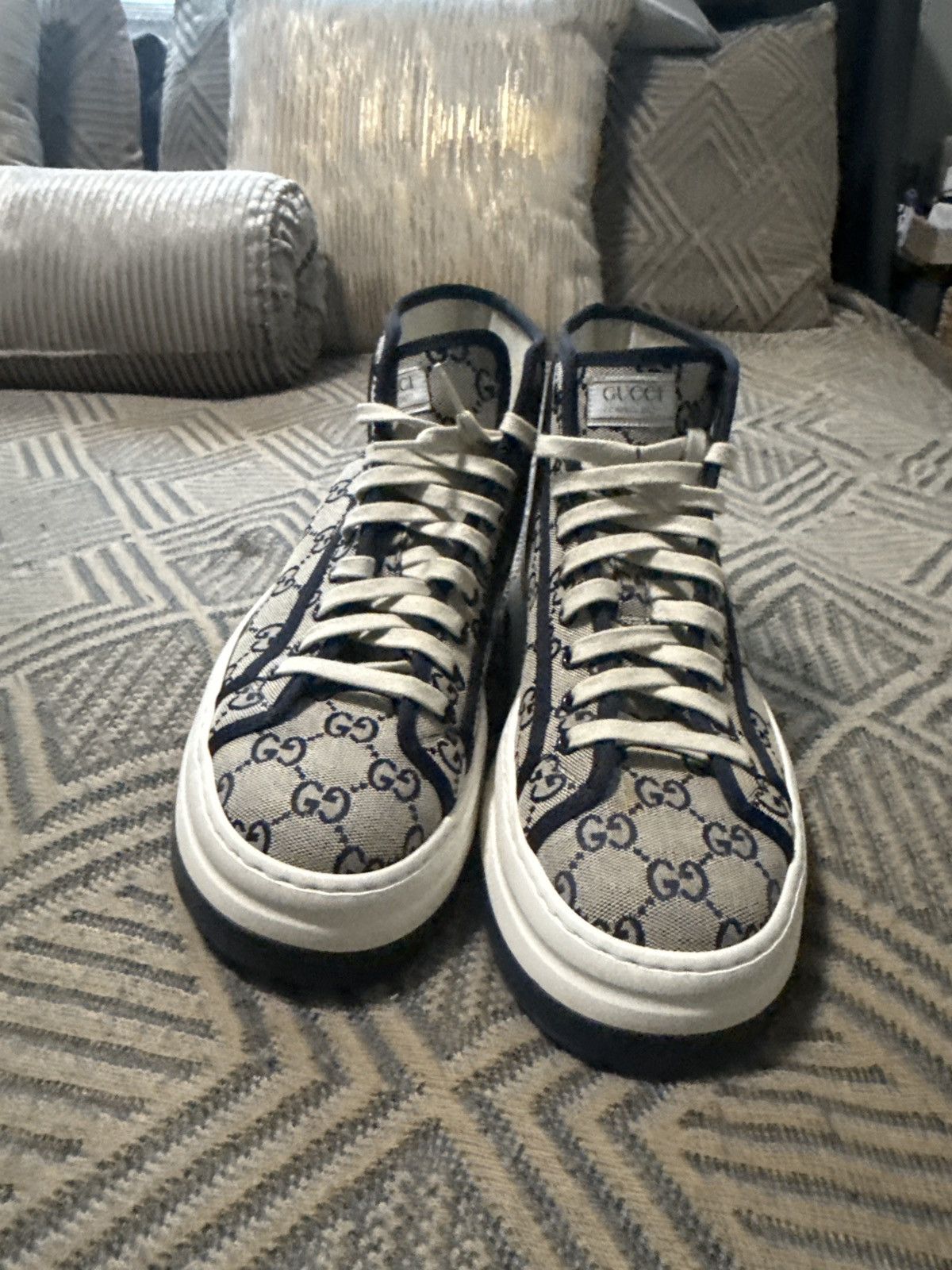 Gucci Gucci gg high beige blue Size US 10 / EU 43 - 3 Thumbnail