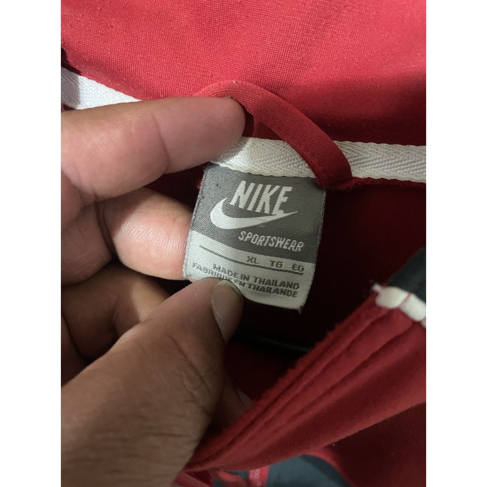 Nike Size XL- VTG 90’s Nike Sportswear Gray Red Zip Track Jacket Size US XL / EU 56 / 4 - 3 Thumbnail