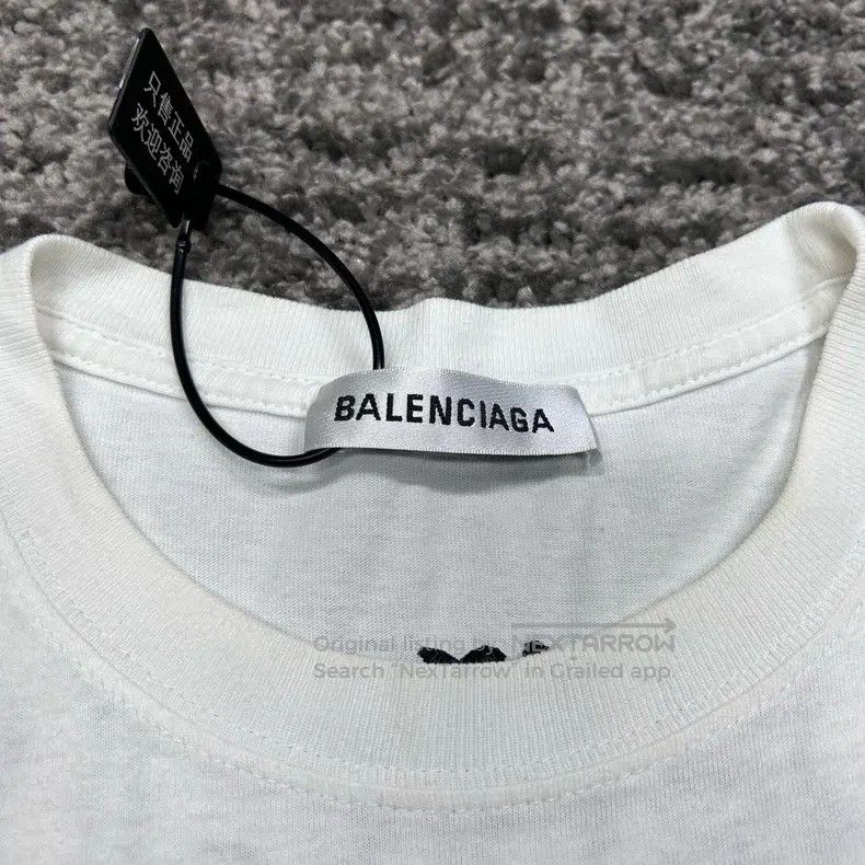 Balenciaga Balenciaga Back Logo Embroidered Short Sleeve Size US XS / EU 42 / 0 - 4 Thumbnail