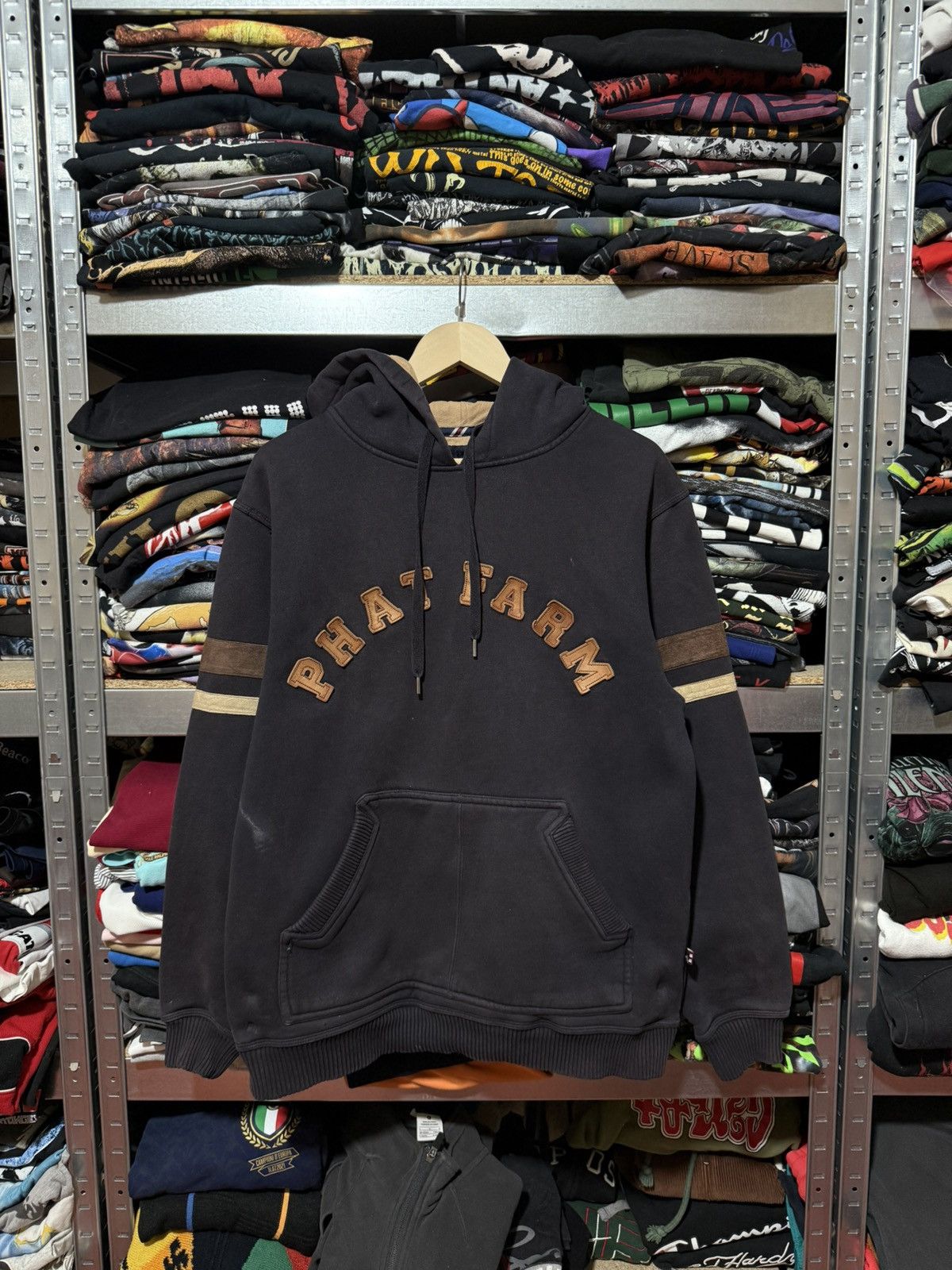 Designer × Phat Farm Vintage 90’s Phat Farm Big Logo Skateboard Hoodie Y2K Hype Size US M / EU 48-50 / 2 - 1 Thumbnail