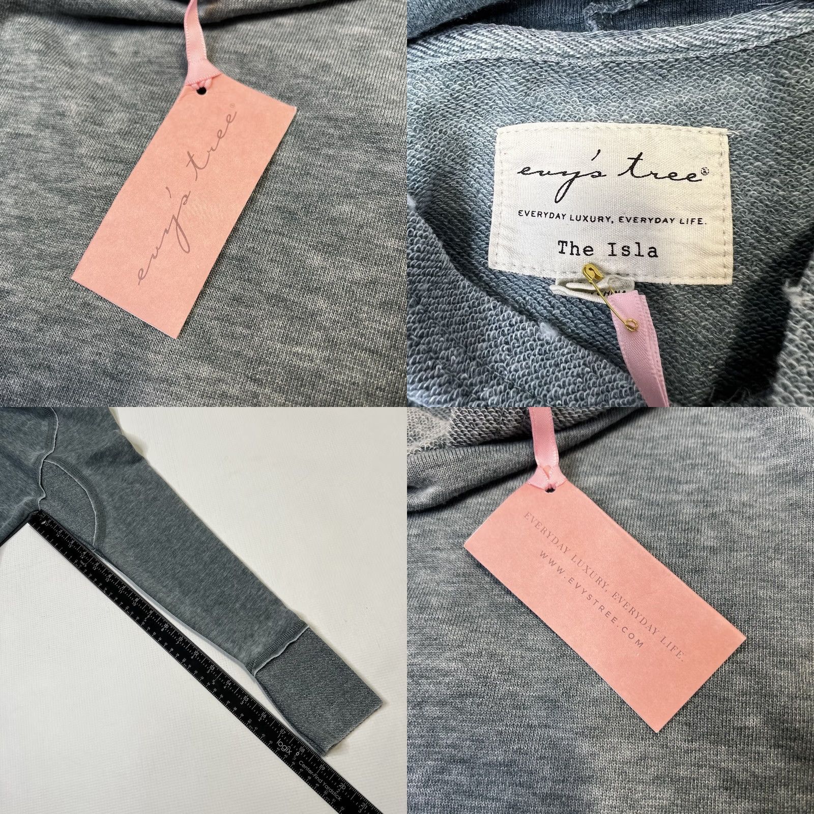 Vintage VINTAGE Evy’s Tree Womens Beachy Hoodie Tunic THE ISIA Sage Green XS Size XS / US 0-2 / IT 36-38 - 8 Thumbnail
