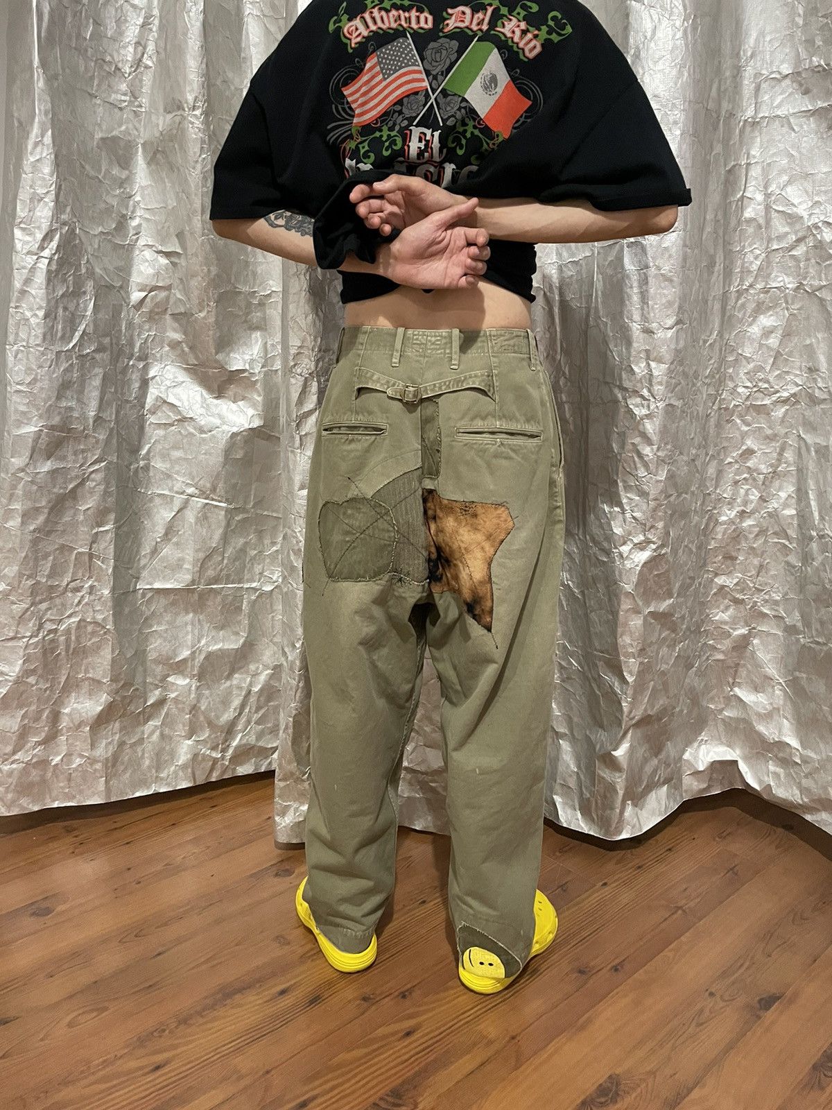 Kapital Kapital Smile Patchwork Pants (1326) Size US 33 - 18 Thumbnail