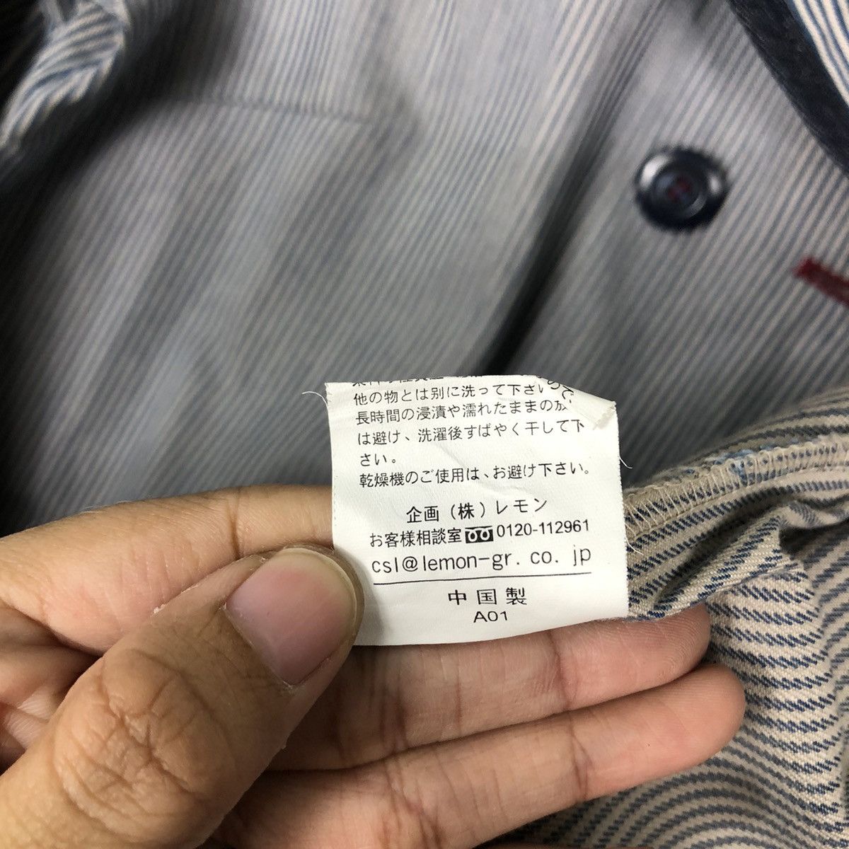Japanese Brand 🔥Vtg Hickory Chore Jacket Striped Betty’s Blue Issey Miyake Size US M / EU 48-50 / 2 - 17 Thumbnail