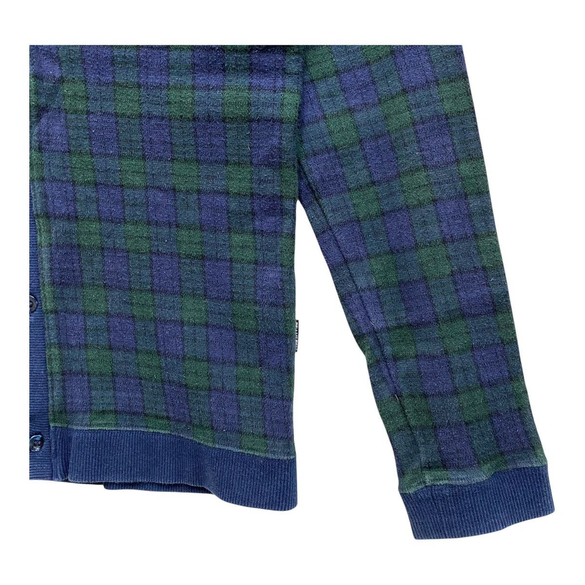 Beams Japan Vintage Beams Boy Plaid Cardigan Japan Designer Knit Green Size US XS / EU 42 / 0 - 4 Thumbnail