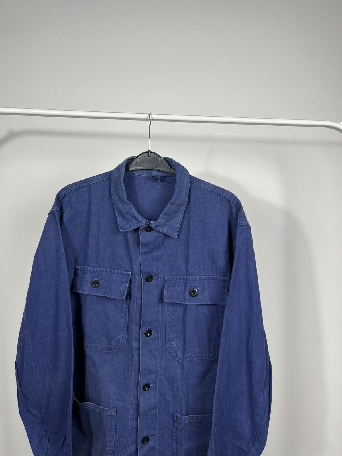 Other Vintage Blue Workwear Chore Jacket Button Up Utility Size US L / EU 52-54 / 3 - 2 Thumbnail