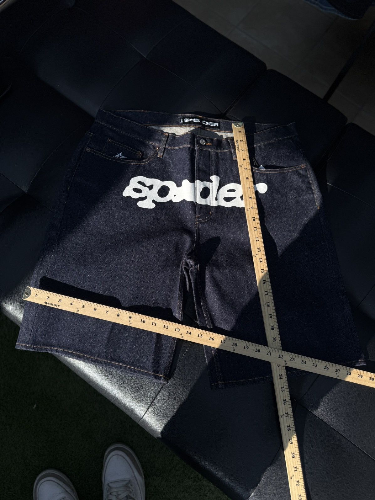 Sp5der Sp5der Jean Shorts Blue Size 38 (NEW) Size US 38 / EU 54 - 11 Thumbnail