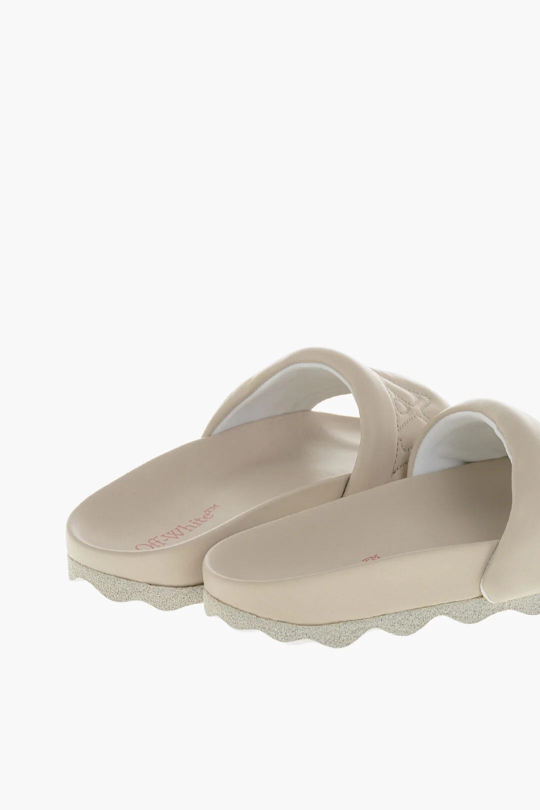 Off-White og1mm0426 Leather Solid-Color Slides in Pink Size US 8 / IT 38 - 2 Thumbnail