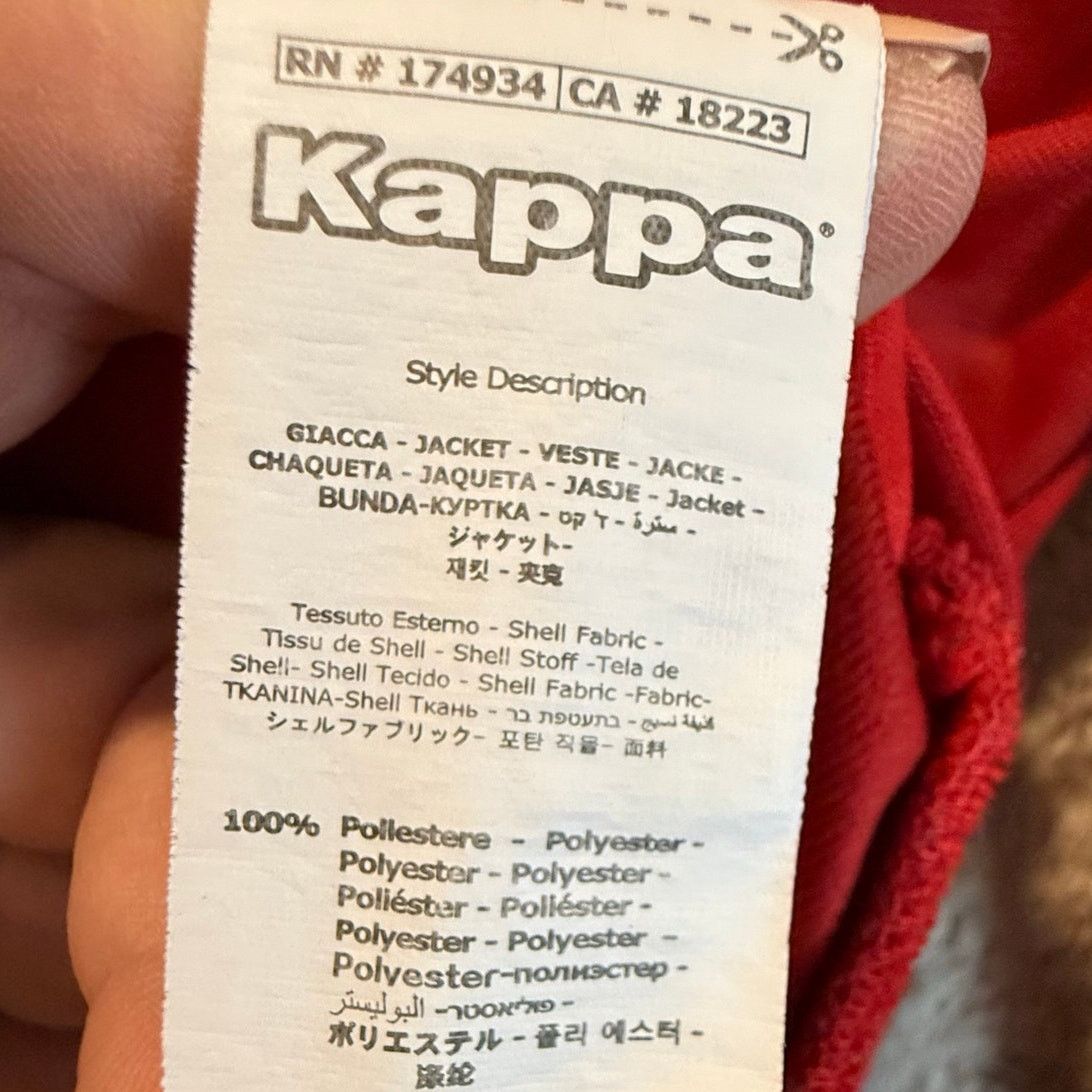 Kappa Kappa Red Full Zip Dartem Track Jacket M Logo Tape Men's Size US M / EU 48-50 / 2 - 7 Thumbnail