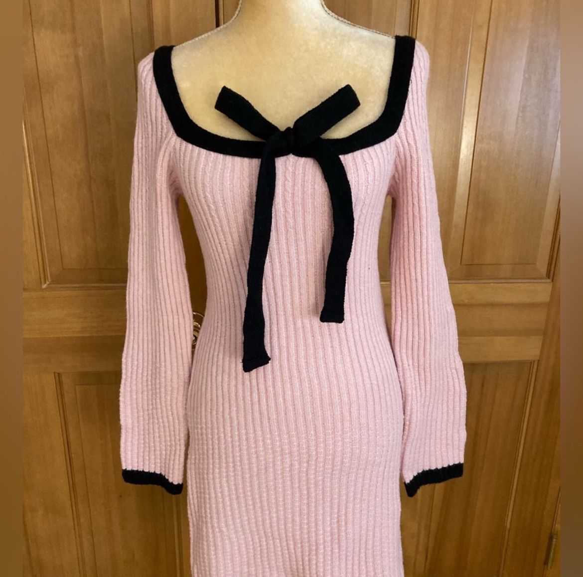 Designer × Other NWT, Lavishly Paris Elegant Pink Sweater Dress. Size Medium Size M / US 6-8 / IT 42-44 - 10 Thumbnail