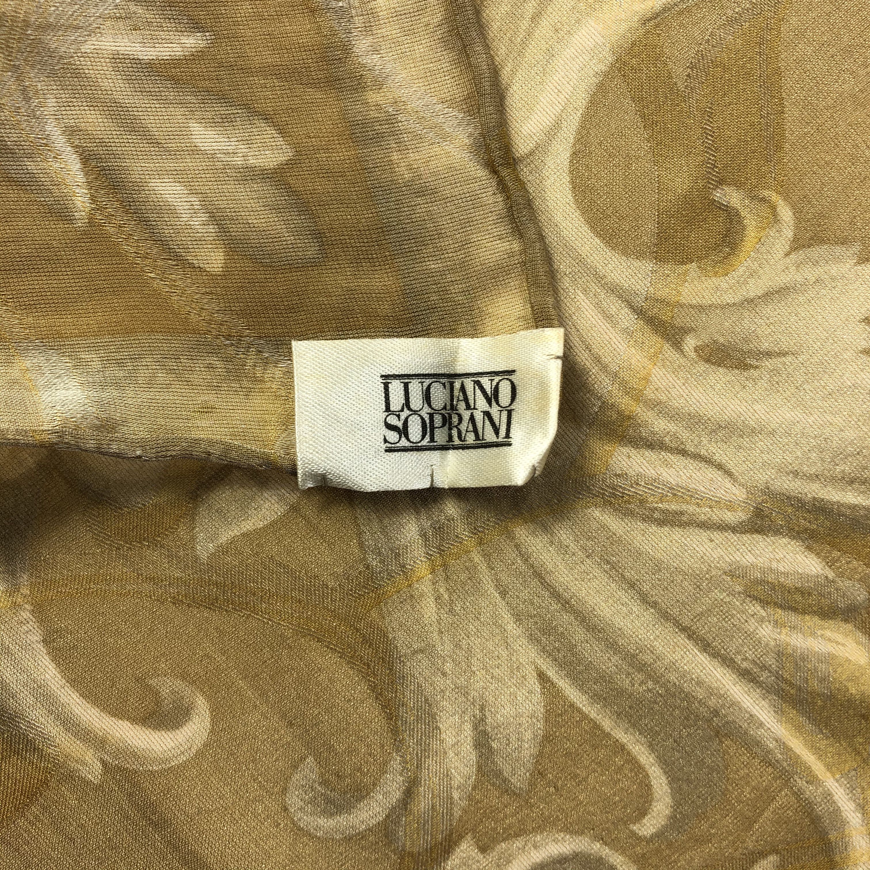 Vintage Vintage Luciano Soprani Silk Scarf Size ONE SIZE - 4 Thumbnail